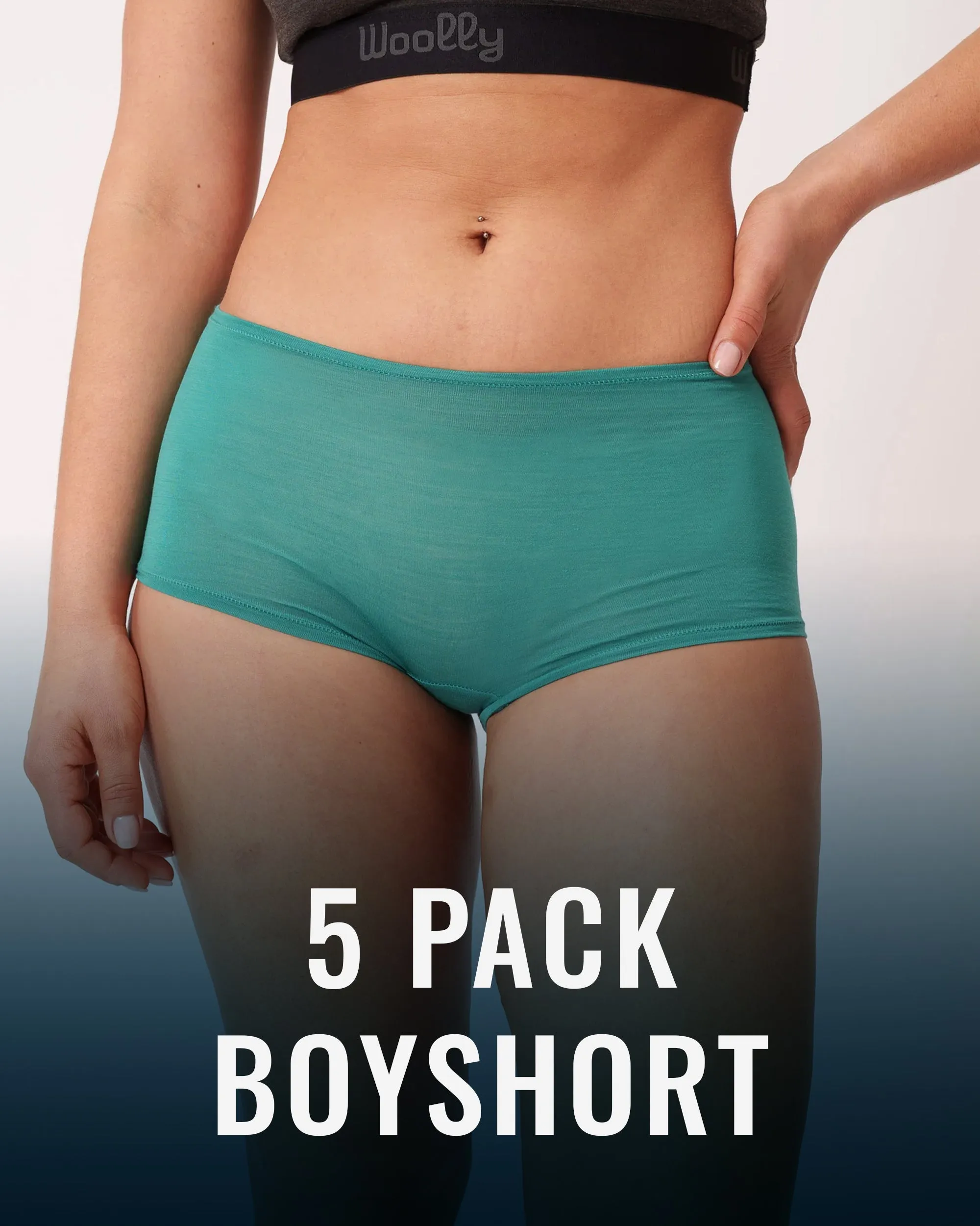 Boy Short 5 Pack sold by Woolly Clothing Co