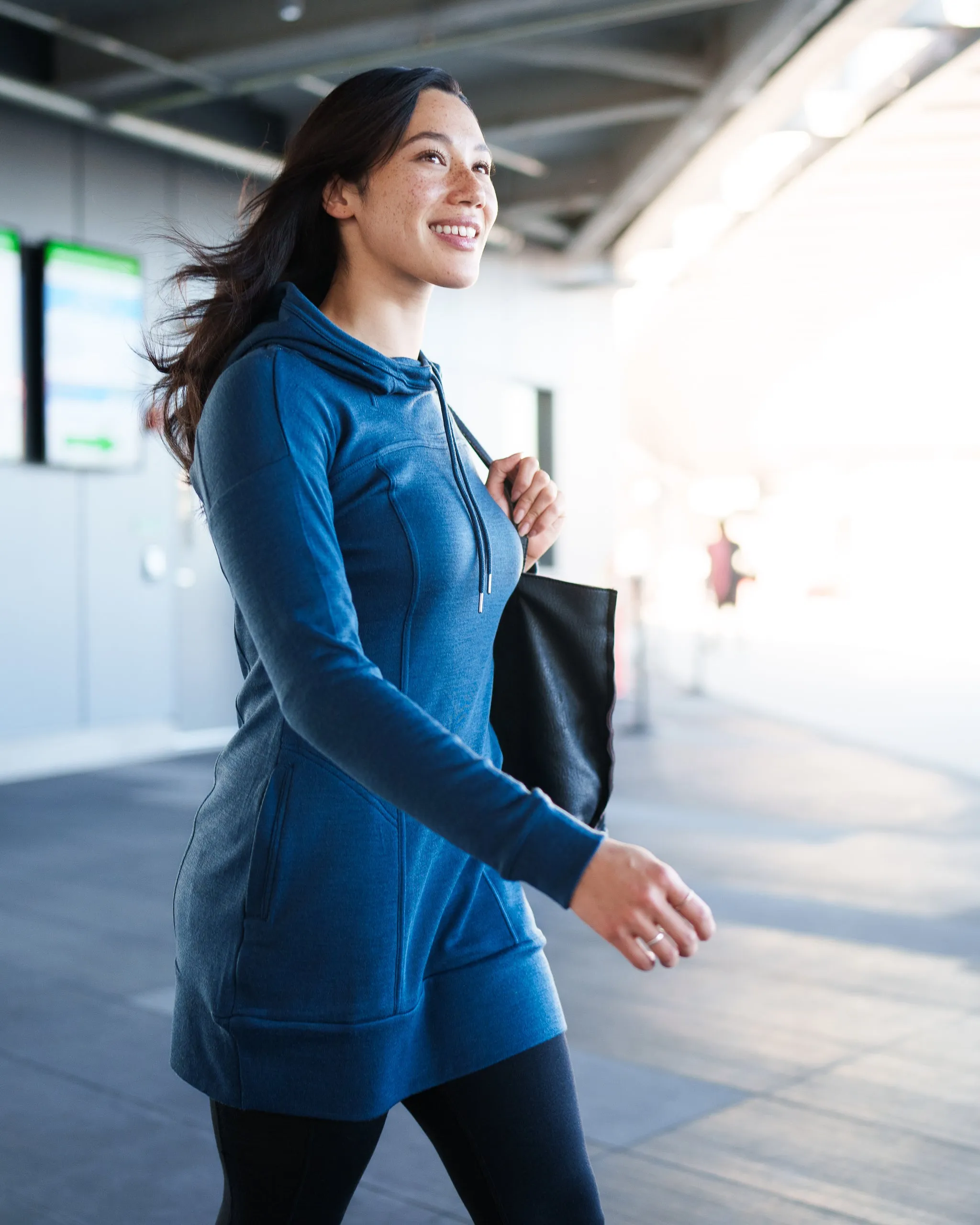 Pro-Knit Hoodie Dress sold by Woolly Clothing Co product image thumbnail 3