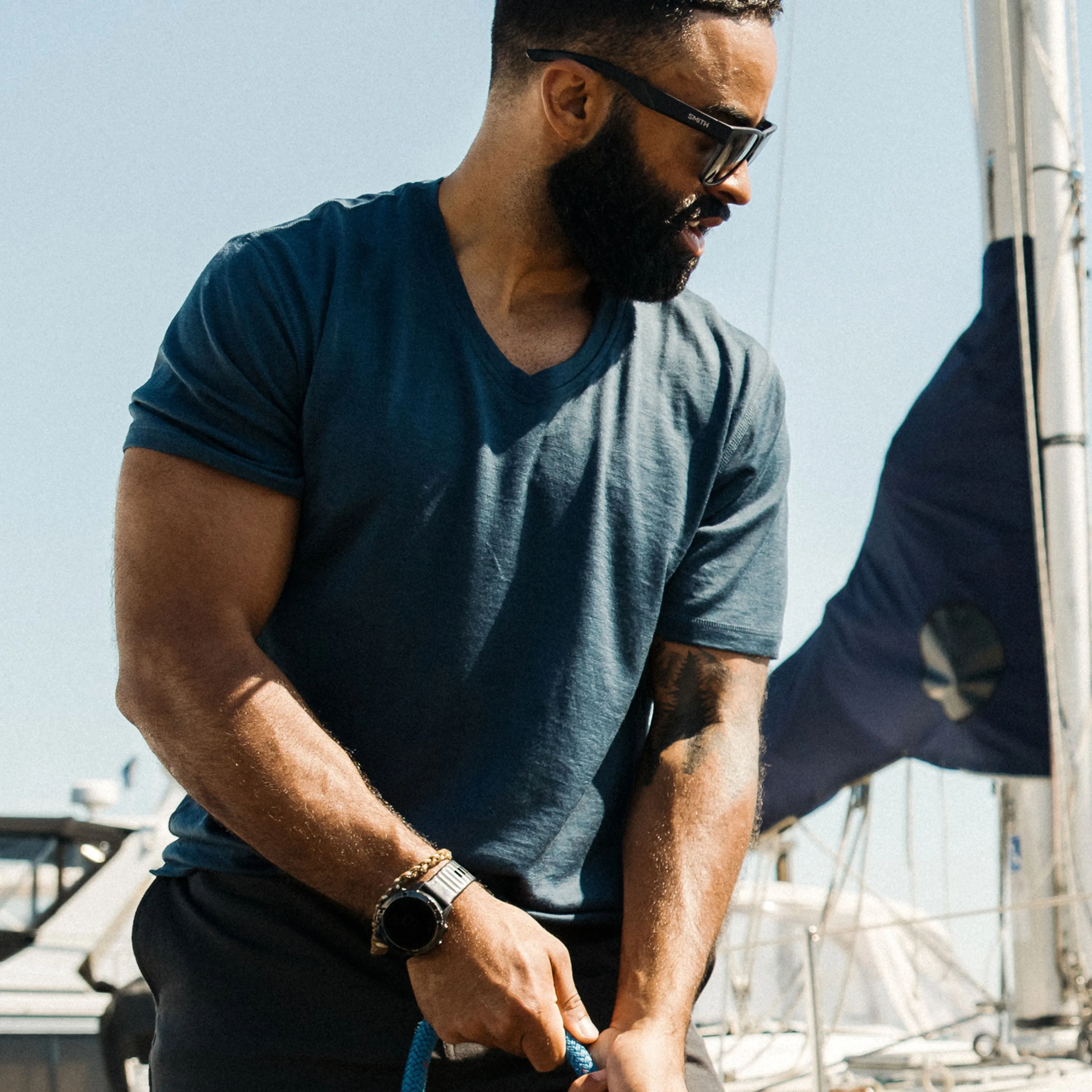 Everyday V Neck Tee sold by Woolly Clothing Co product image thumbnail 2