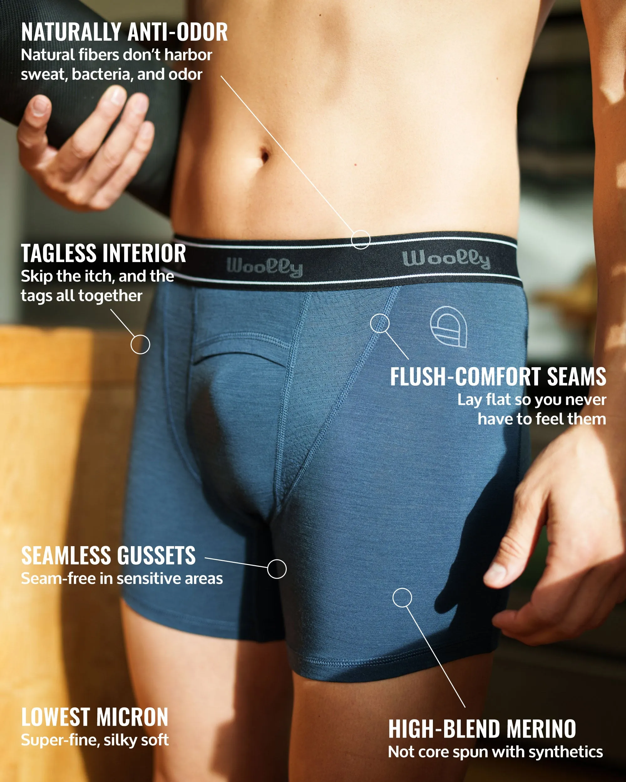 MerinoAire® Active Boxer Brief sold by Woolly Clothing Co product image thumbnail 4