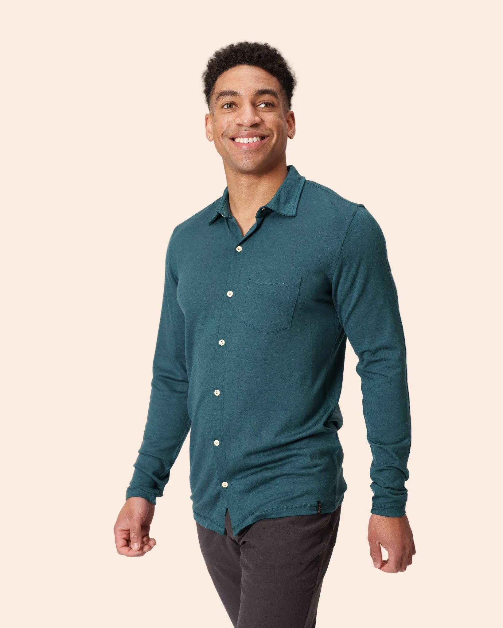 Long Sleeve Button Up Closeout sold by Woolly Clothing Co
