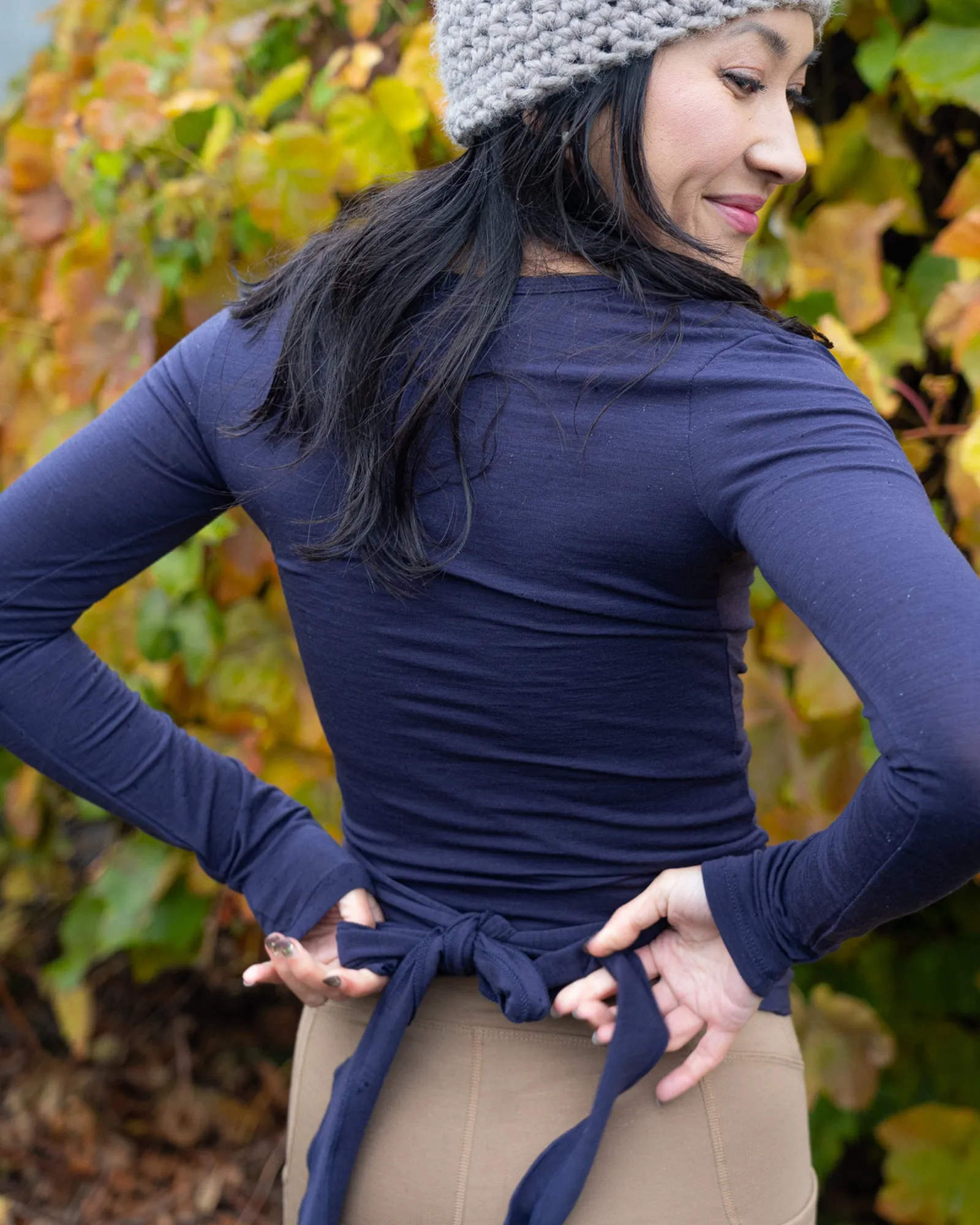 Yoga Wrap Closeout sold by Woolly Clothing Co product image thumbnail 3