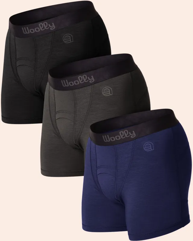 MerinoAire Boxer Brief 3 Pack made by Woolly Clothing Co