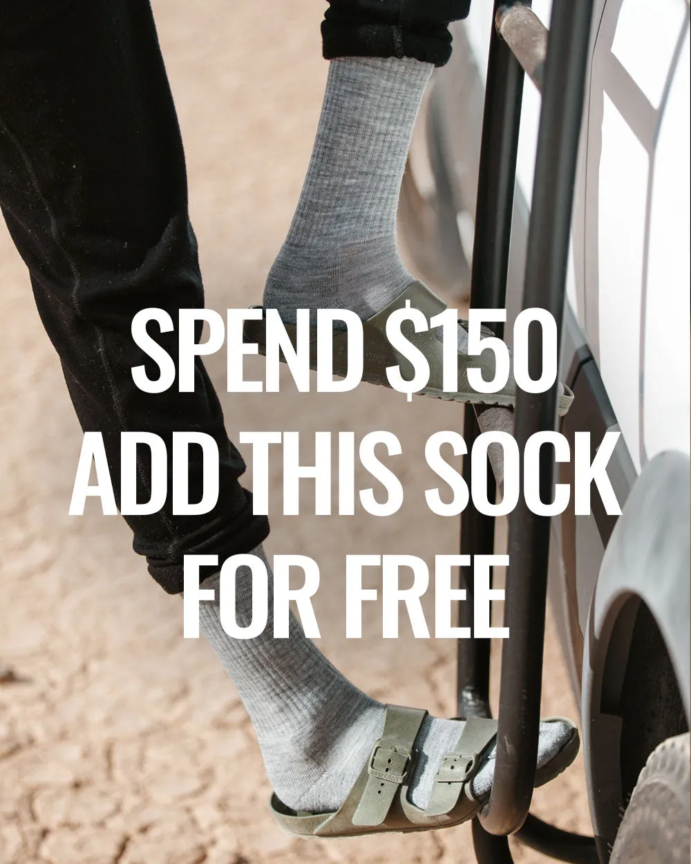 Free Sock Deal. Spend $150. Get this sock free. sold by Woolly Clothing Co