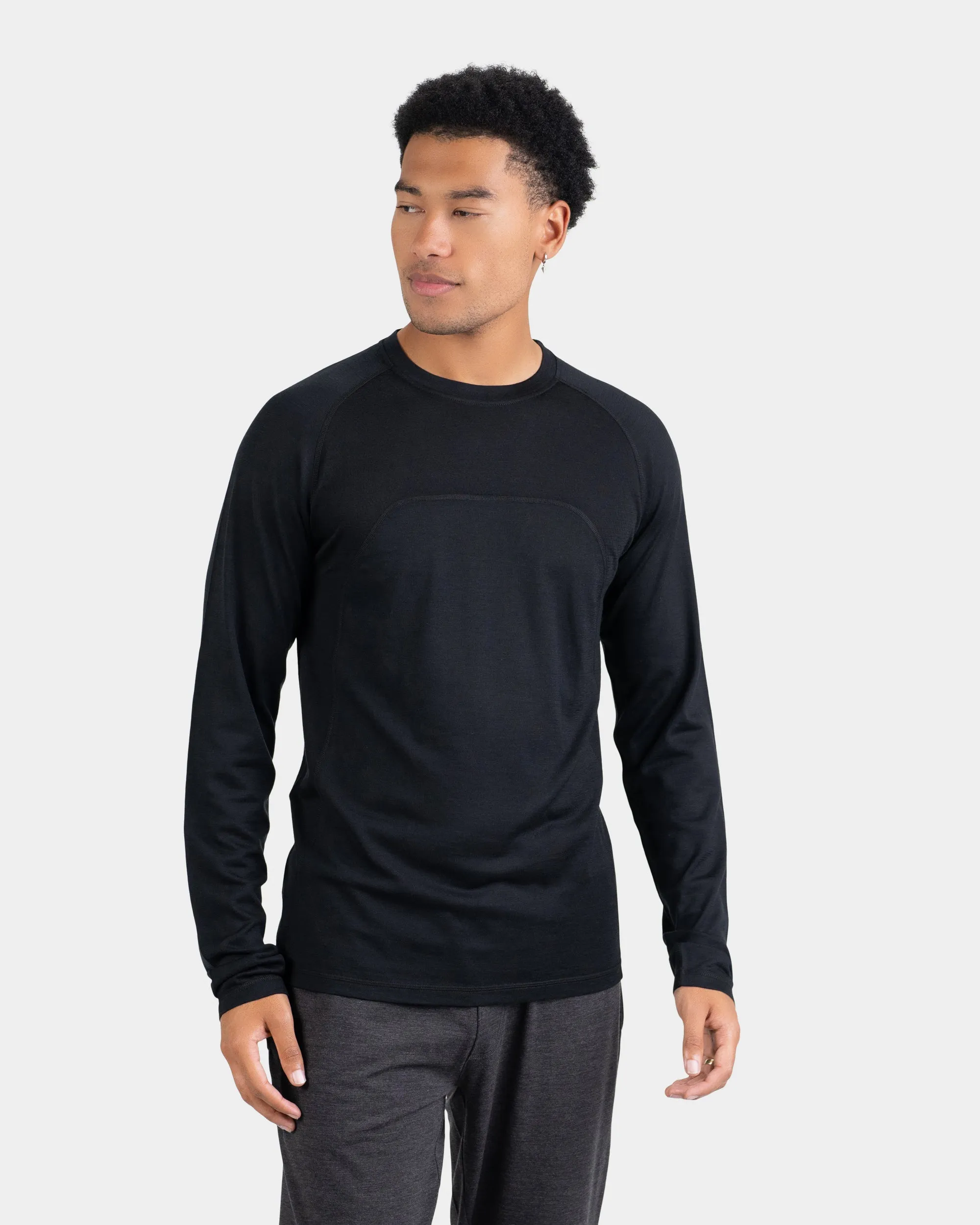 MerinoAire® Long Sleeve Crew sold by Woolly Clothing Co