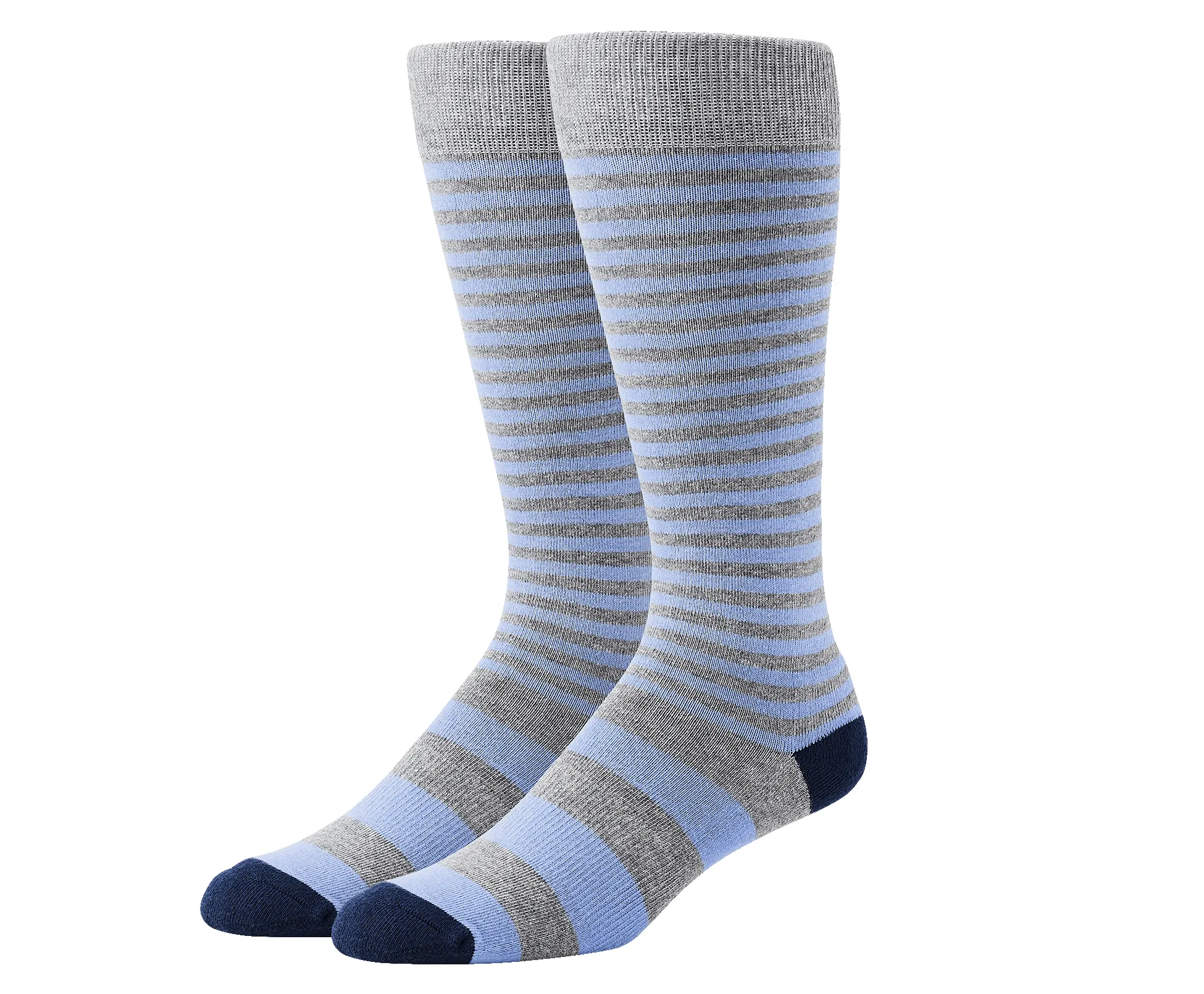 Everyday Extended Crew Sock Grey Heather Blue Haze sold by Mack Weldon