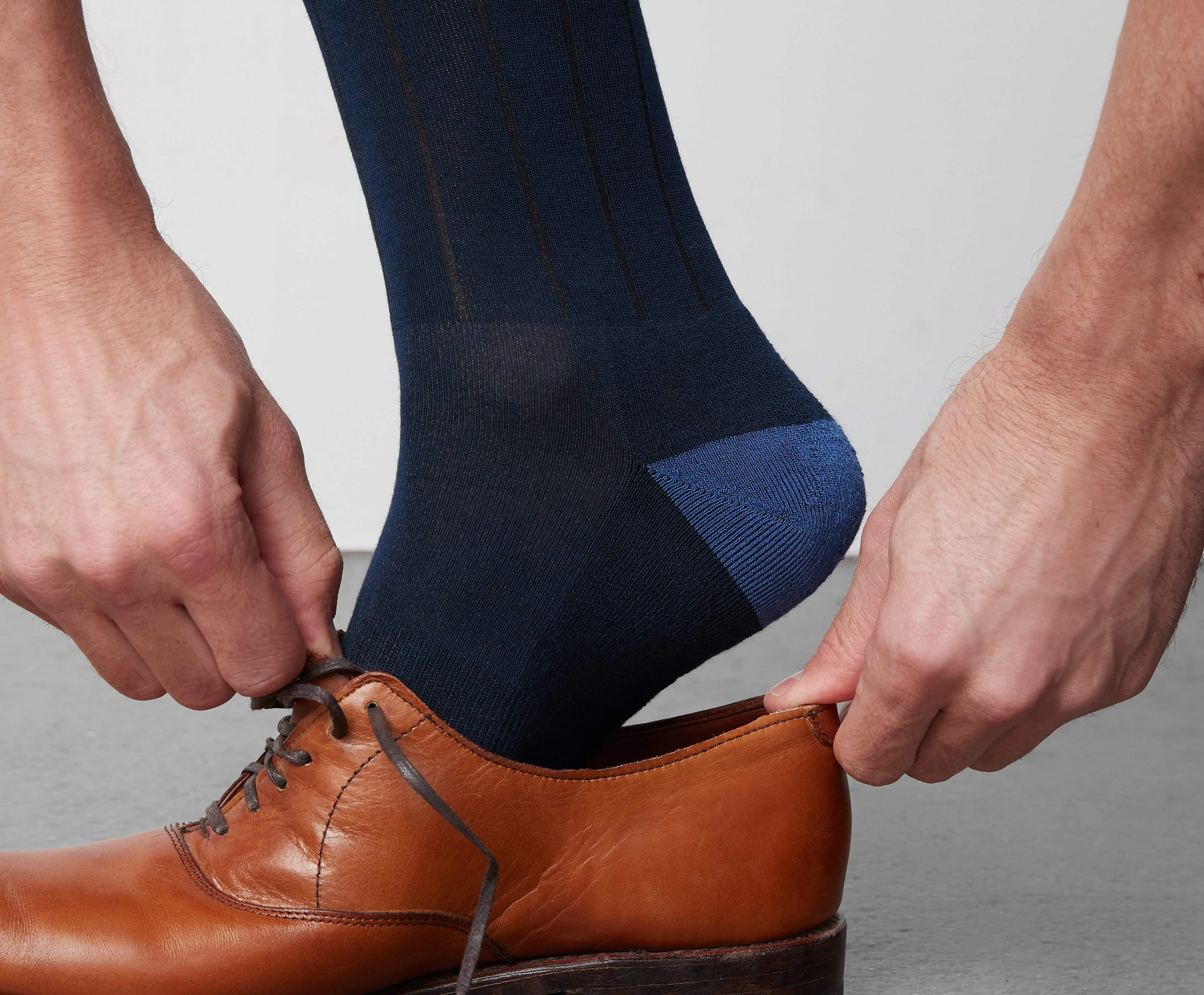 SILVER Extended Crew Dress Sock Grey Heather Dot sold by Mack Weldon product image thumbnail 4