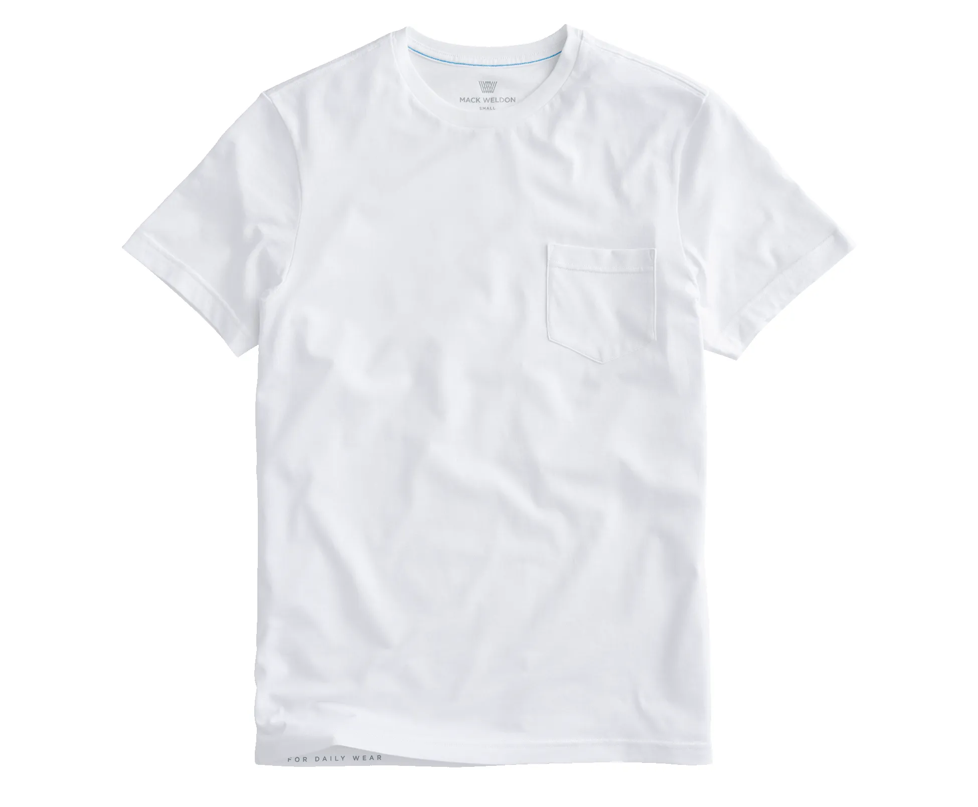 Pima Crew Neck Pocket T-Shirt Bright White sold by Mack Weldon