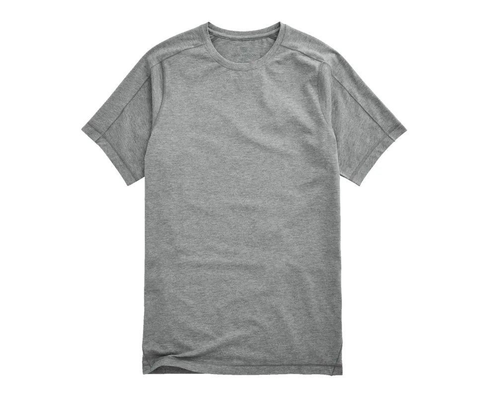 18-Hour Jersey Crew Neck Undershirt Grey Heather sold by Mack Weldon