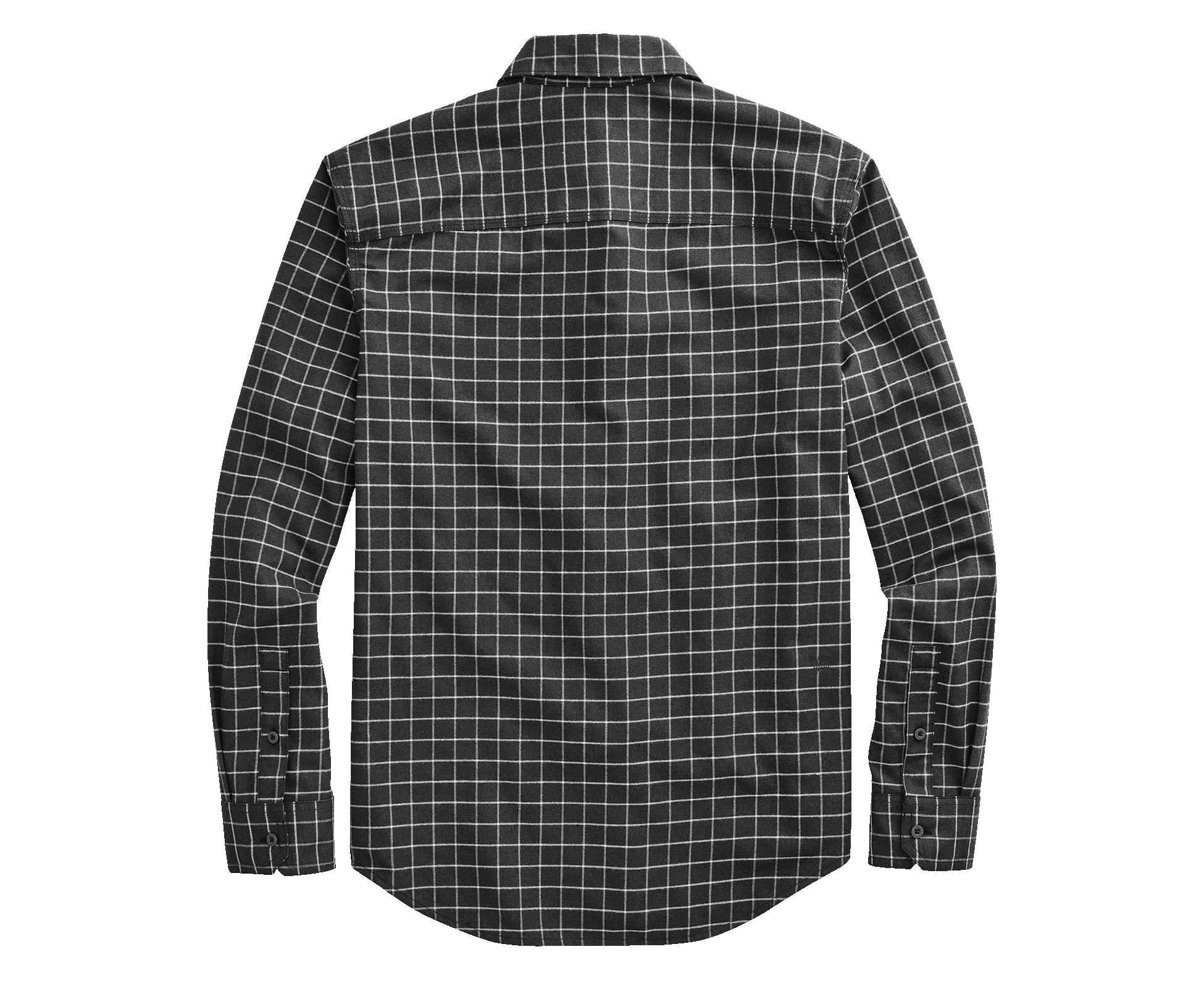 WARMKNIT Flannel Shirt True Black Tattersoul sold by Mack Weldon product image thumbnail 2