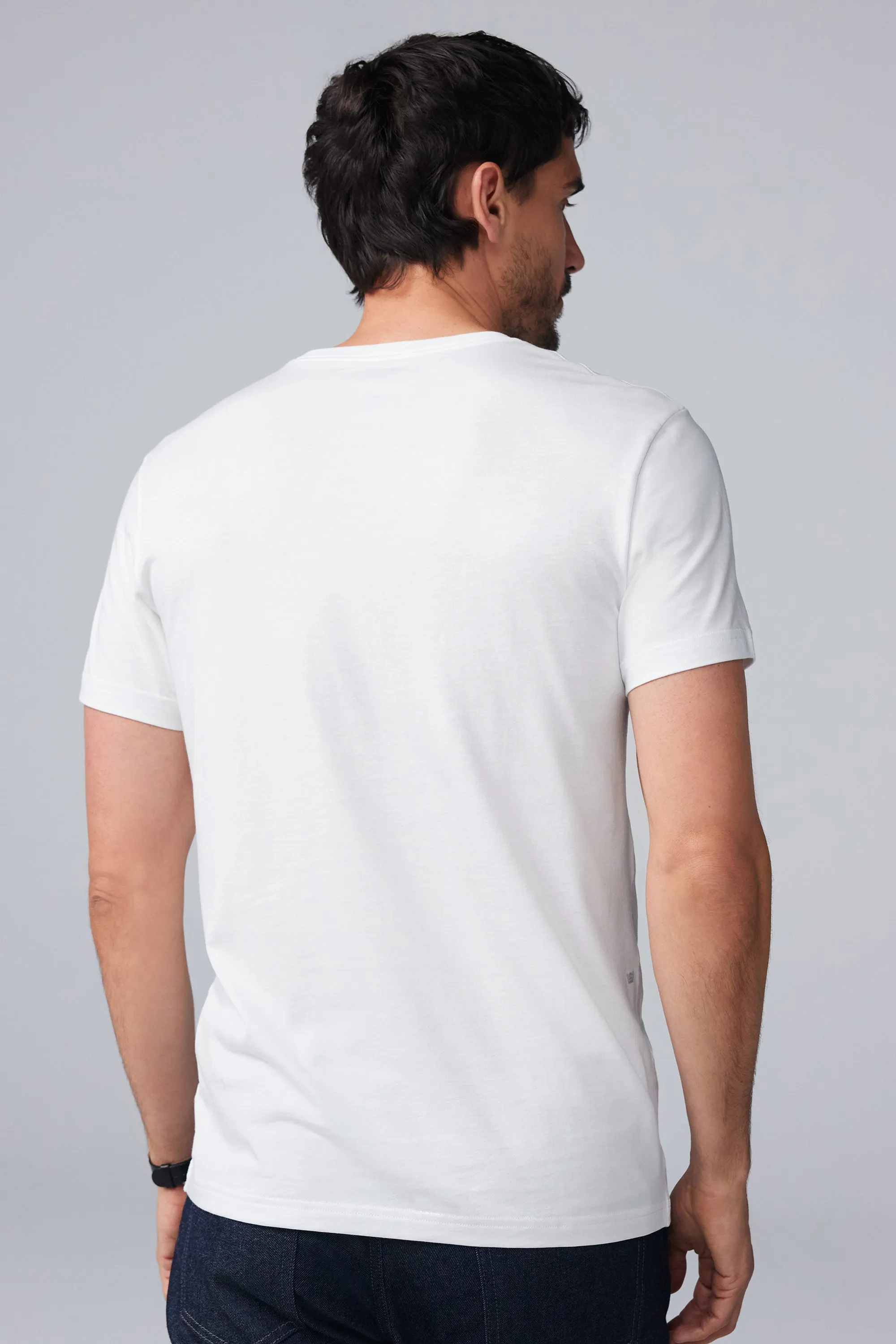 SILVER Crew Neck T-Shirt True Navy sold by Mack Weldon product image thumbnail 5