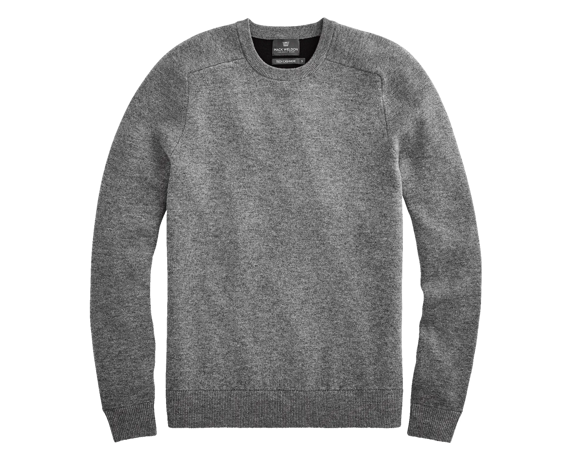 Tech Cashmere Crew Neck Sweater Graphite Heather sold by Mack Weldon