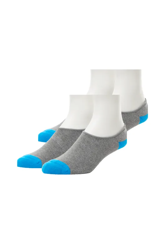 2-Pack Everyday No Show Sock Grey Heather sold by Mack Weldon