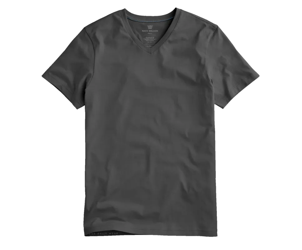 Pima V-Neck T-Shirt Asphalt sold by Mack Weldon