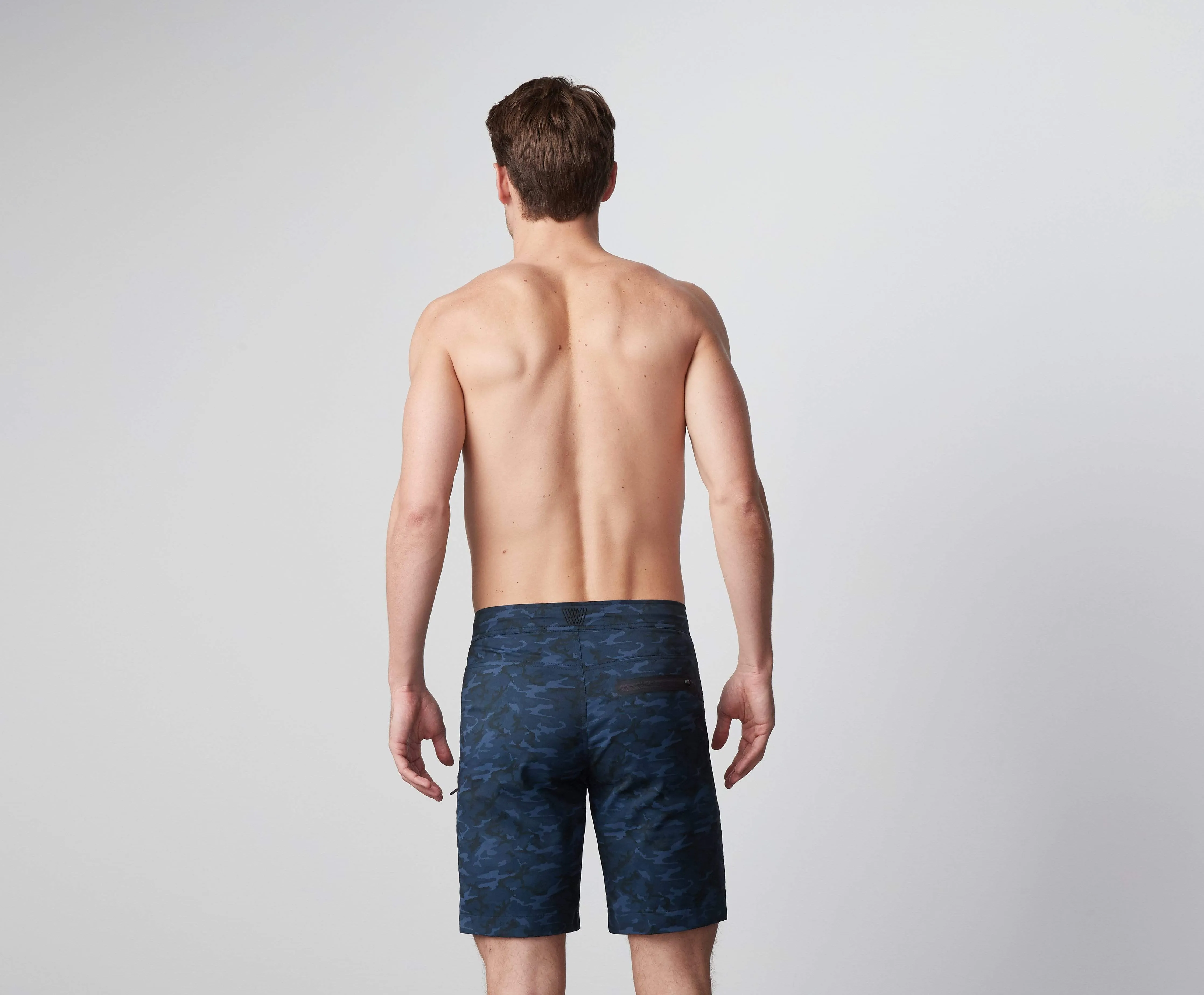 Swim Board Short Orange Spark Pulse Stripe sold by Mack Weldon product image thumbnail 5