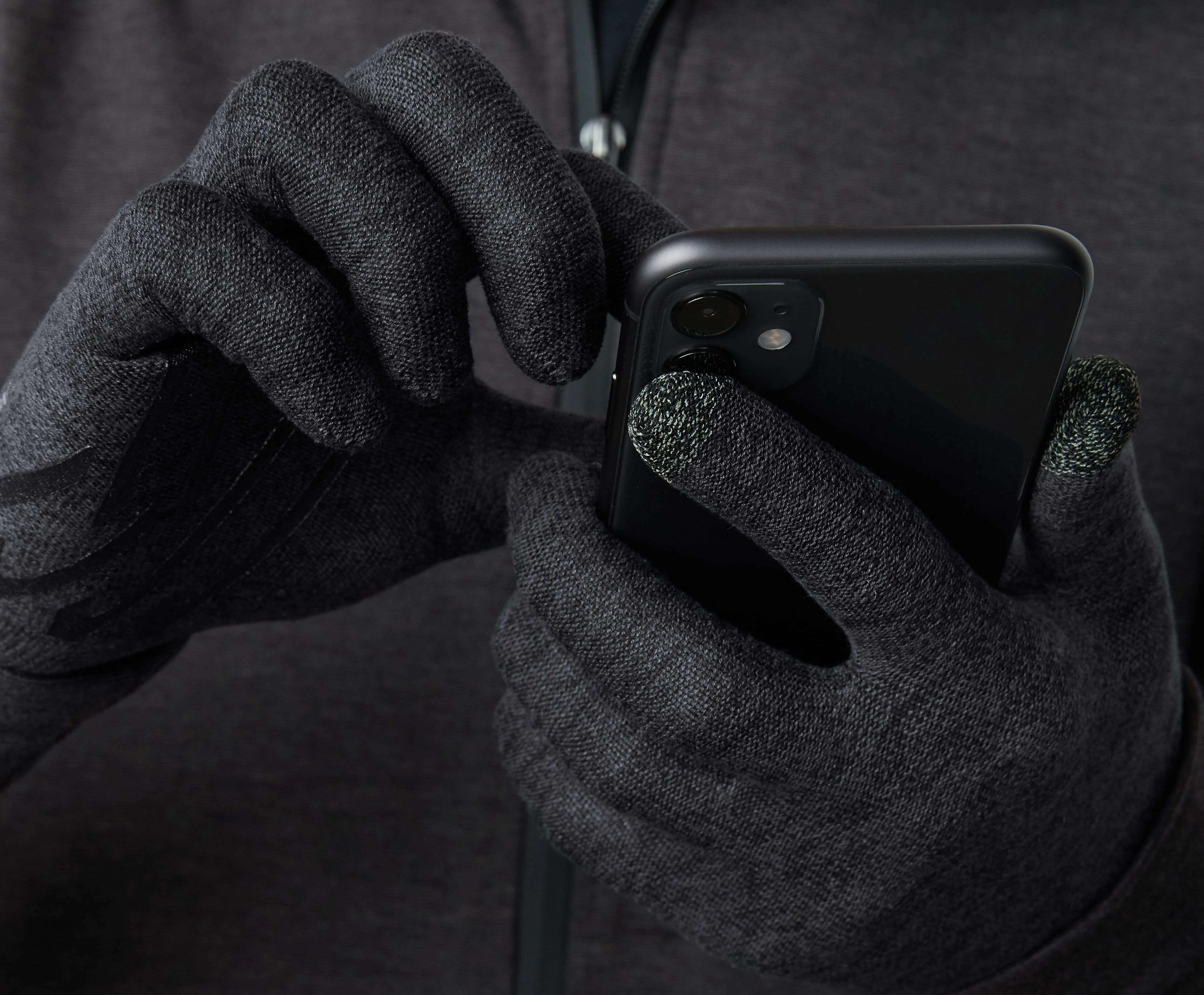 SILVER Swipe Glove Charcoal Heather sold by Mack Weldon product image thumbnail 4