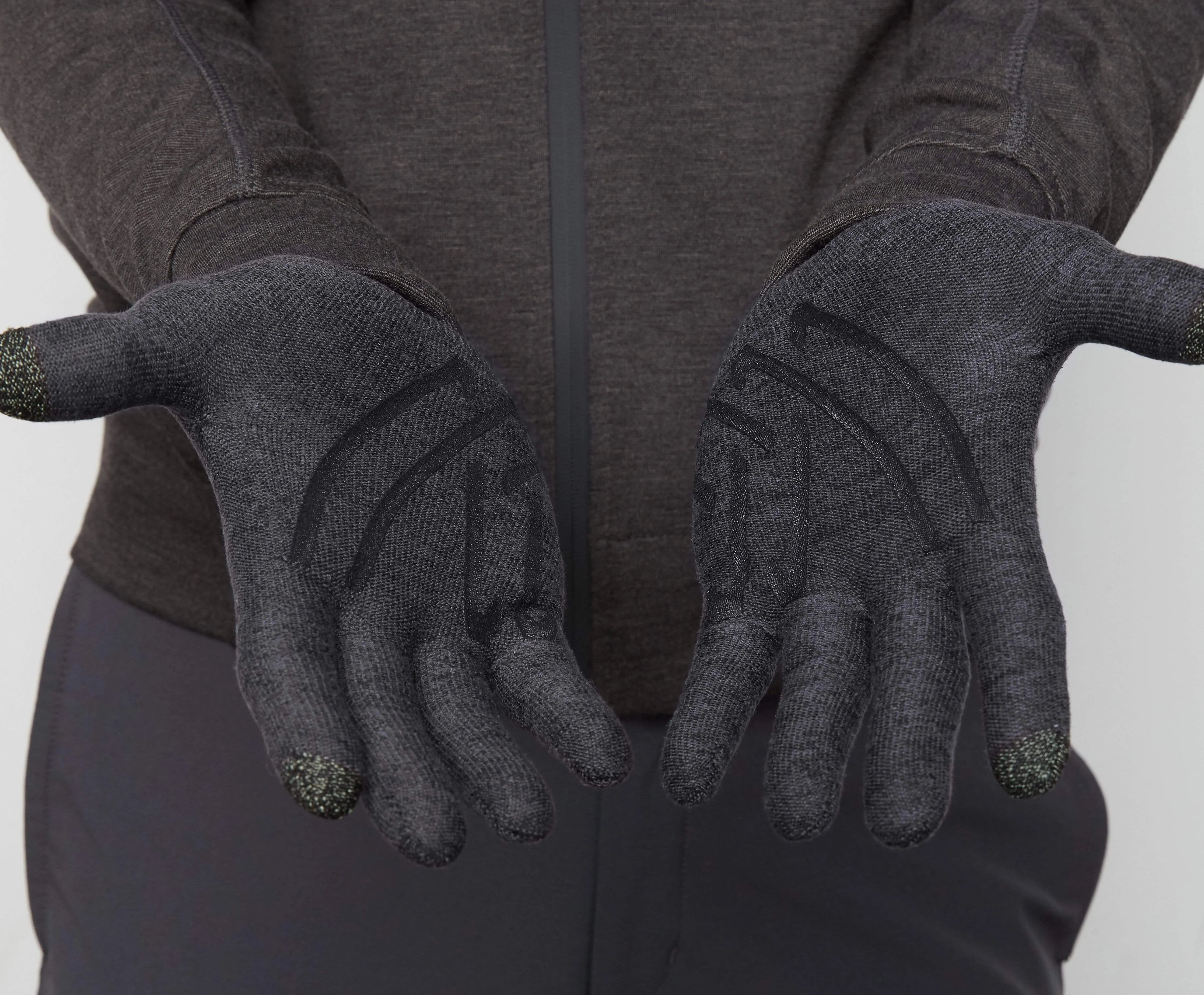SILVER Swipe Glove Charcoal Heather sold by Mack Weldon product image thumbnail 5