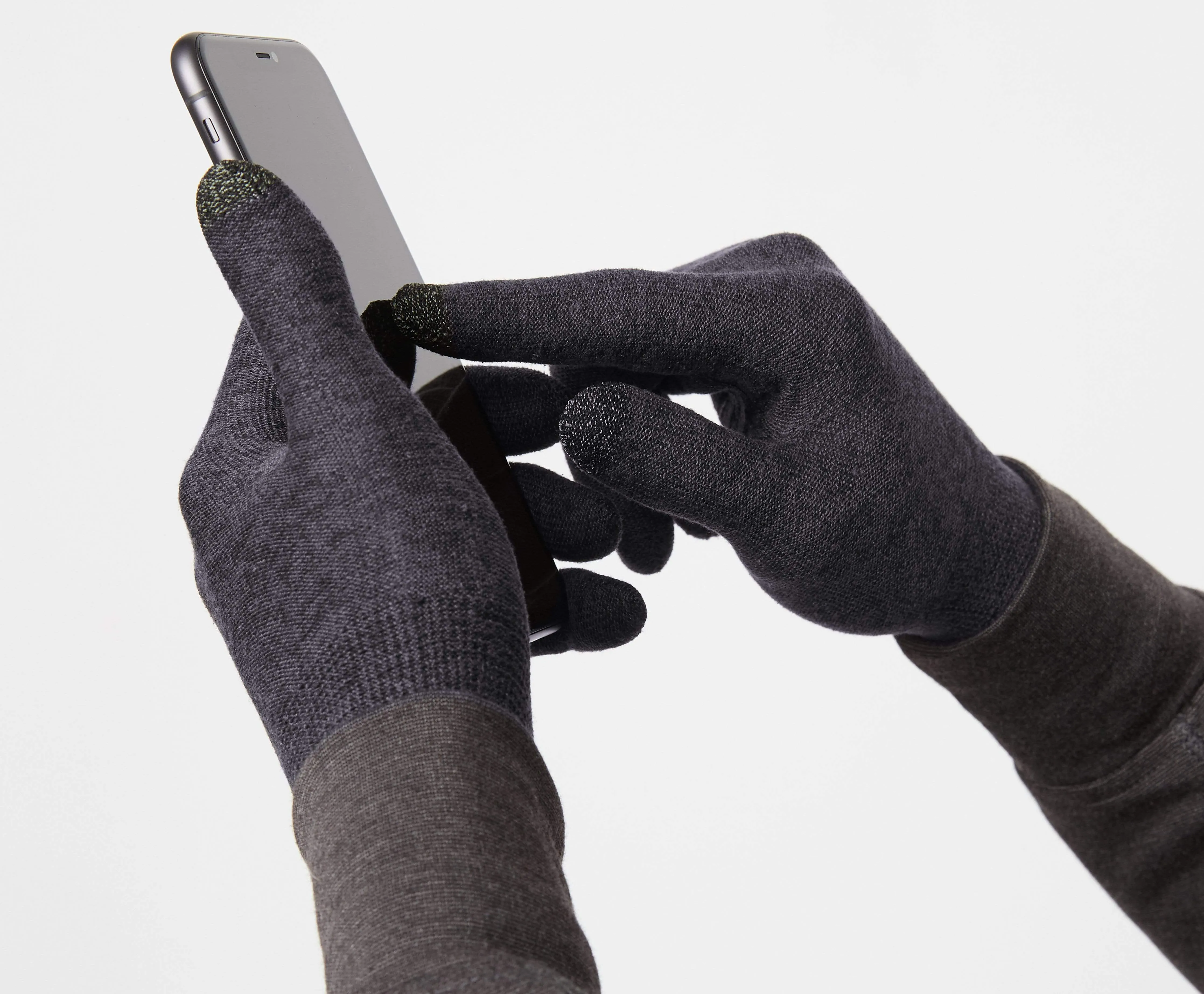 SILVER Swipe Glove Charcoal Heather sold by Mack Weldon product image thumbnail 3