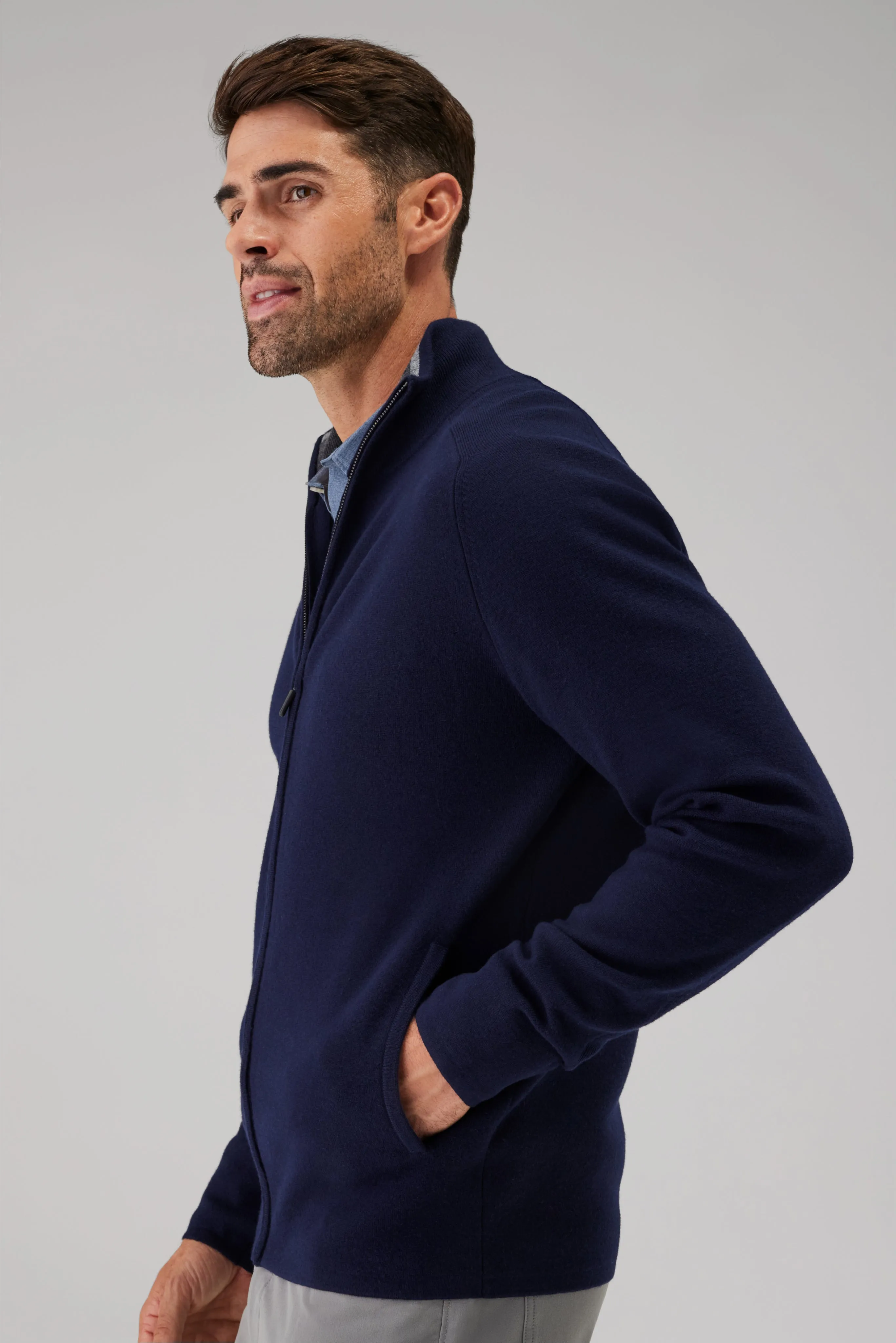 Tech Merino Full-Zip Sweater sold by Mack Weldon product image thumbnail 4