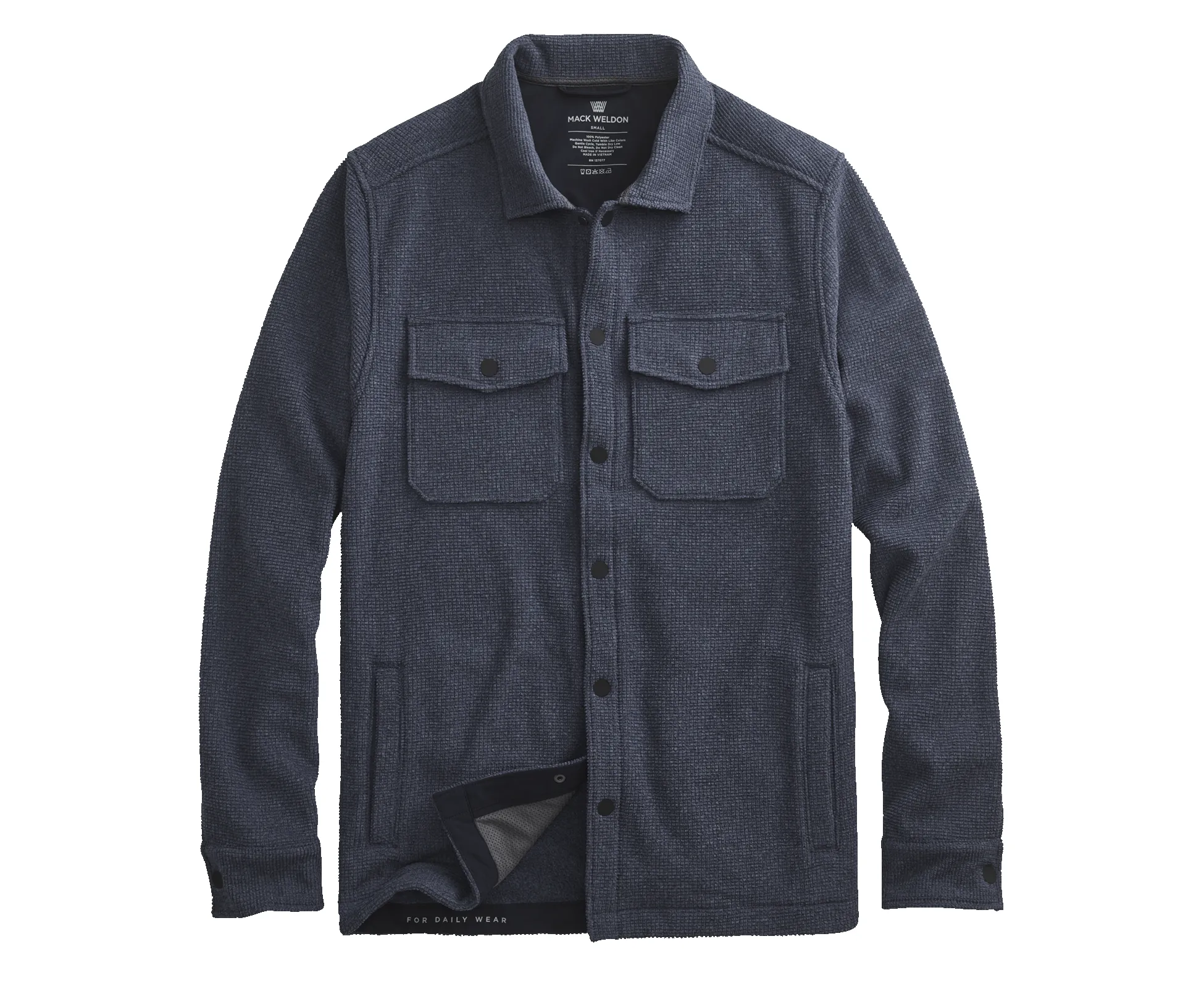 Latitude Fleece Shirt Jacket sold by Mack Weldon product image thumbnail 2