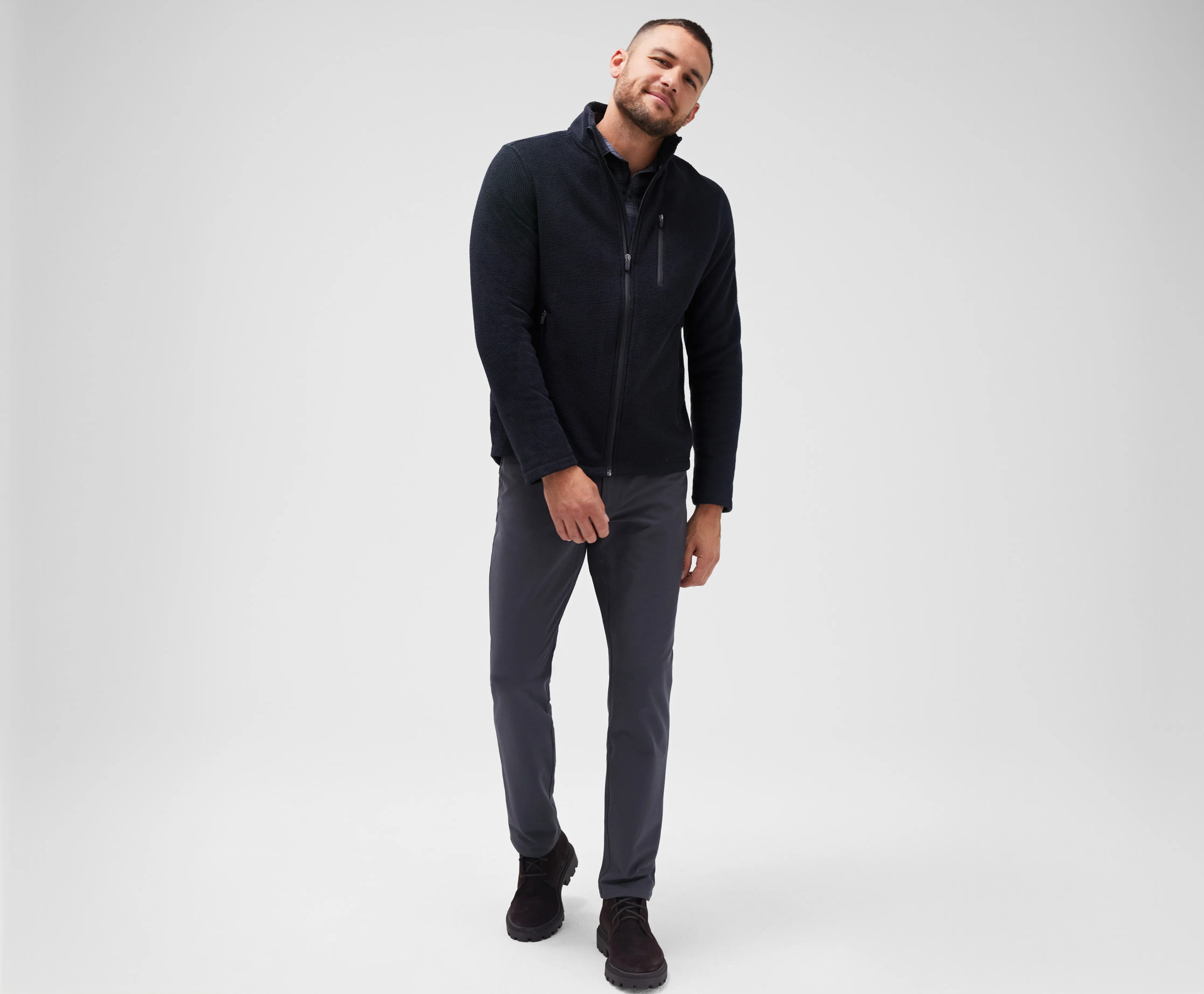 Latitude Fleece Full-Zip sold by Mack Weldon product image thumbnail 3