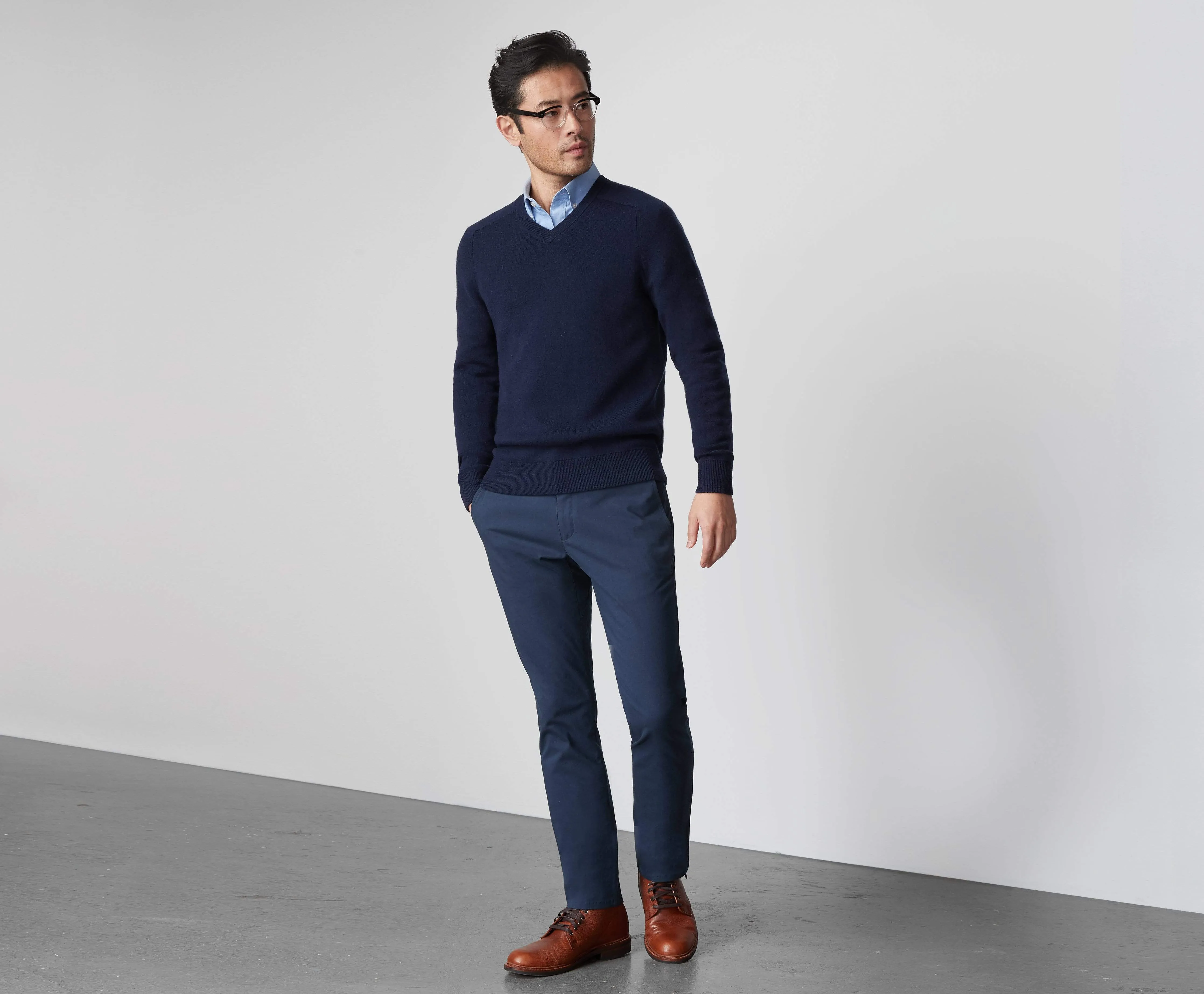 Tech Cashmere V-Neck Sweater sold by Mack Weldon product image thumbnail 4