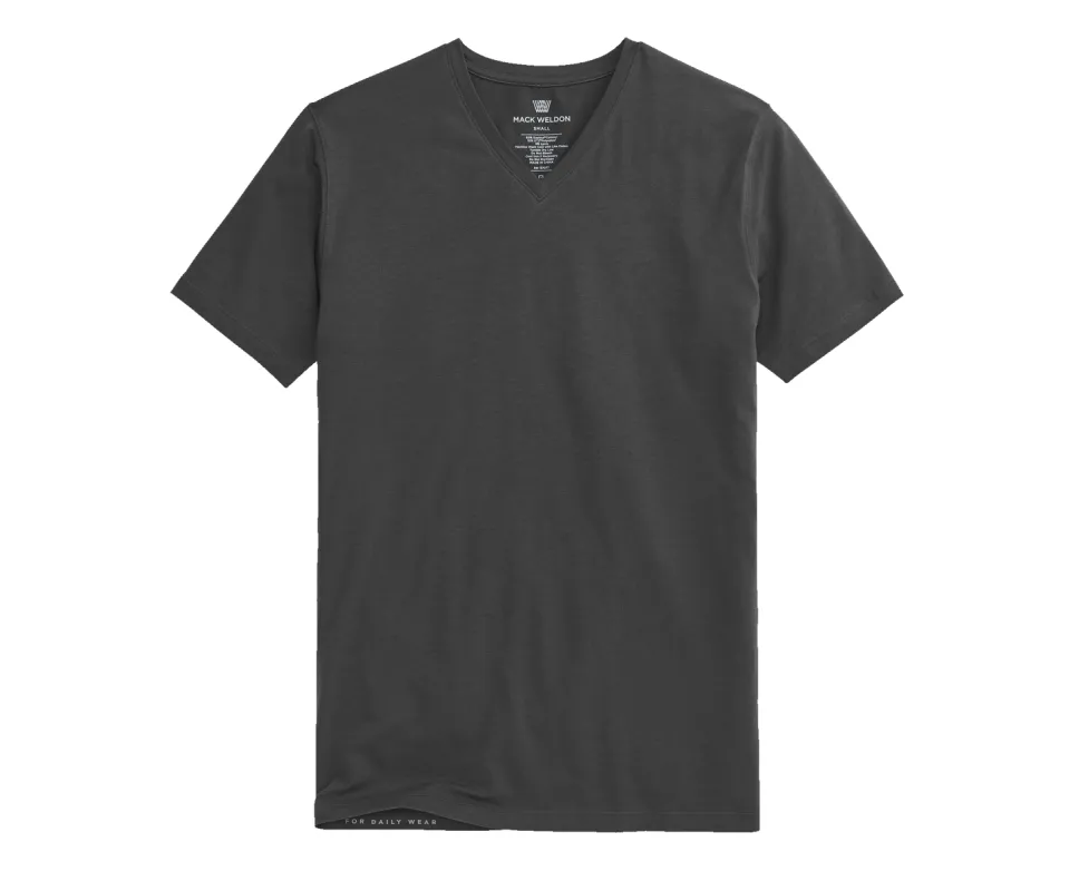 SILVER V-Neck T-Shirt made by Mack Weldon