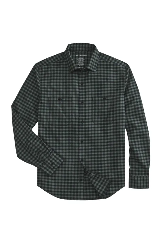 WARMKNIT Flannel Shirt Dollar Bill Bison Plaid sold by Mack Weldon