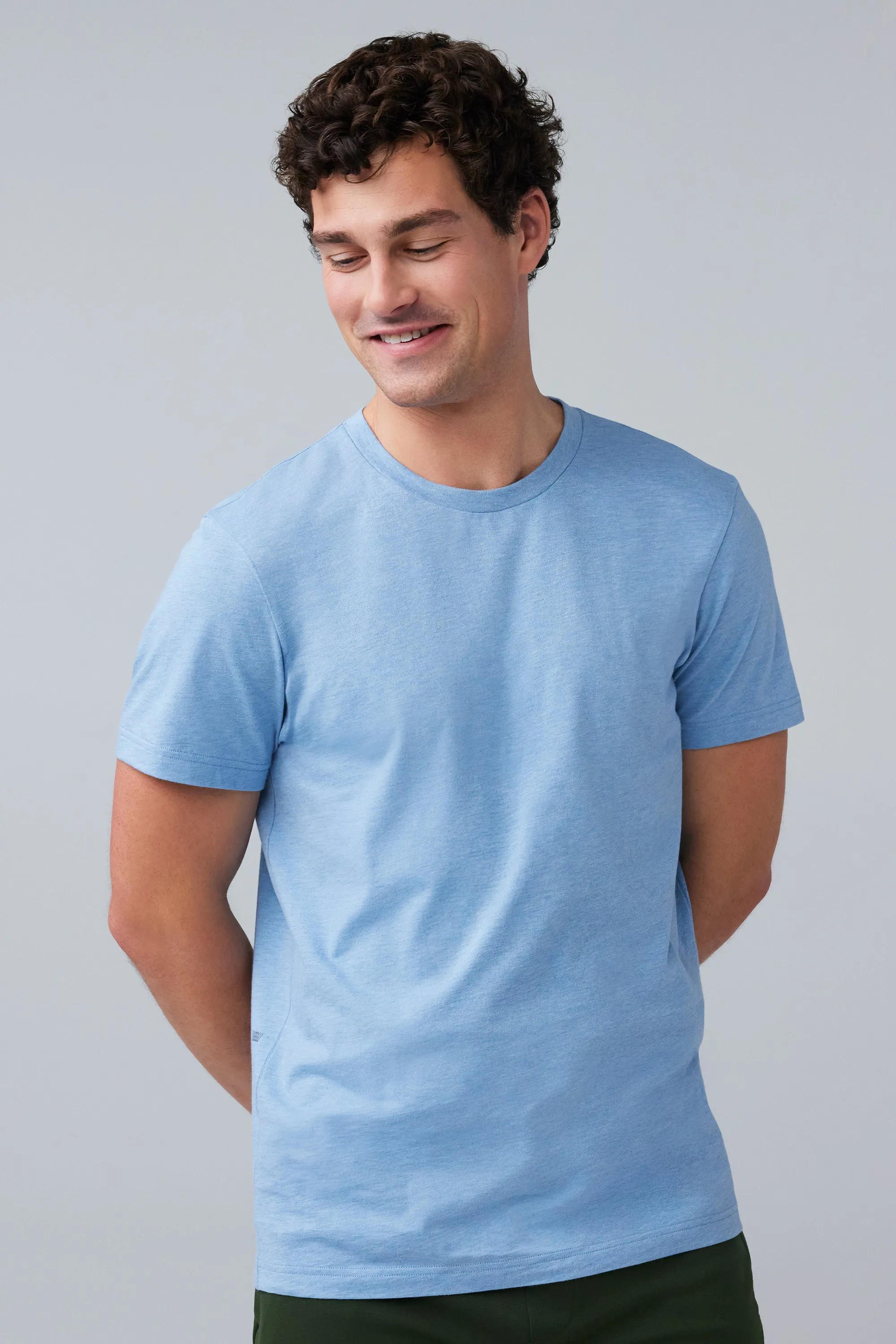 2-Pack Pima Crew Neck T-Shirt Truffle Heather / Shooting Star sold by Mack Weldon product image thumbnail 2