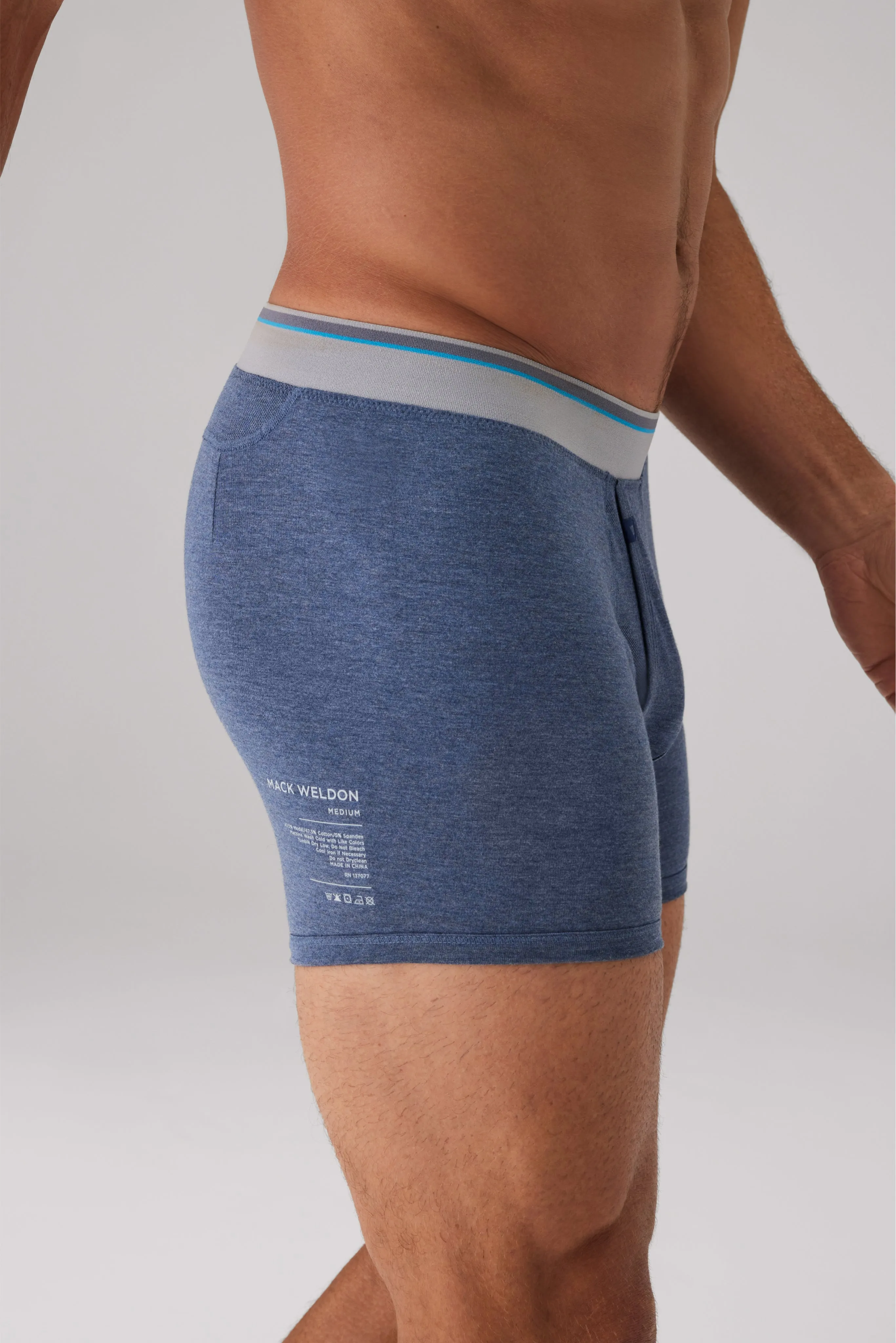 3-Pack 18-Hour Jersey Boxer Briefs Seaside sold by Mack Weldon product image thumbnail 3