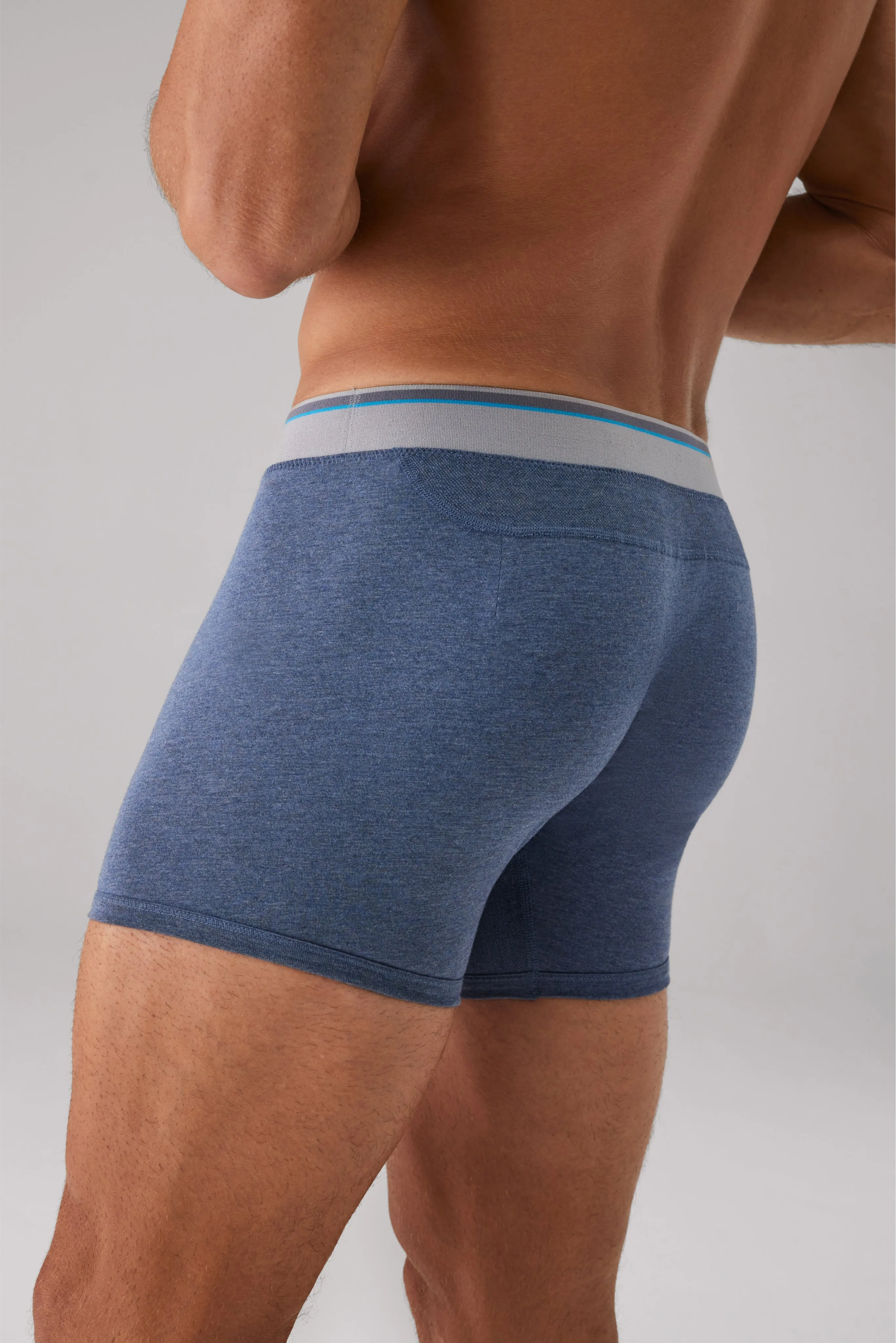 3-Pack 18-Hour Jersey Boxer Briefs Seaside sold by Mack Weldon product image thumbnail 4