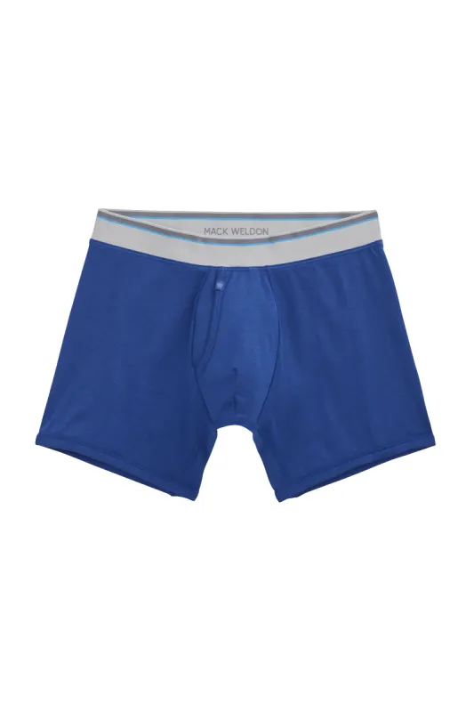 18-Hour Jersey Boxer Brief Blue Ribbon sold by Mack Weldon