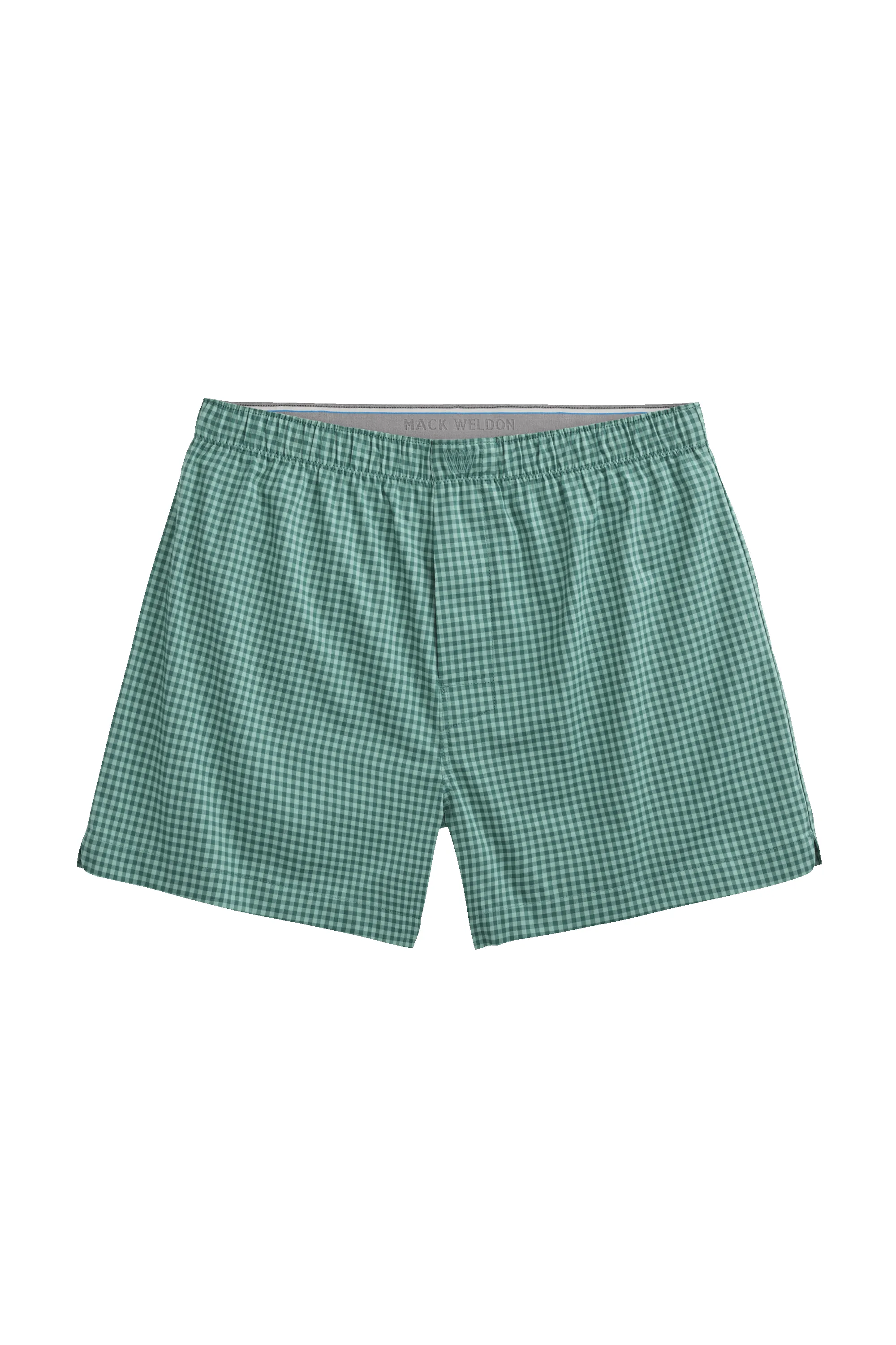 24/7 Woven Boxer Vetiver Gingham sold by Mack Weldon