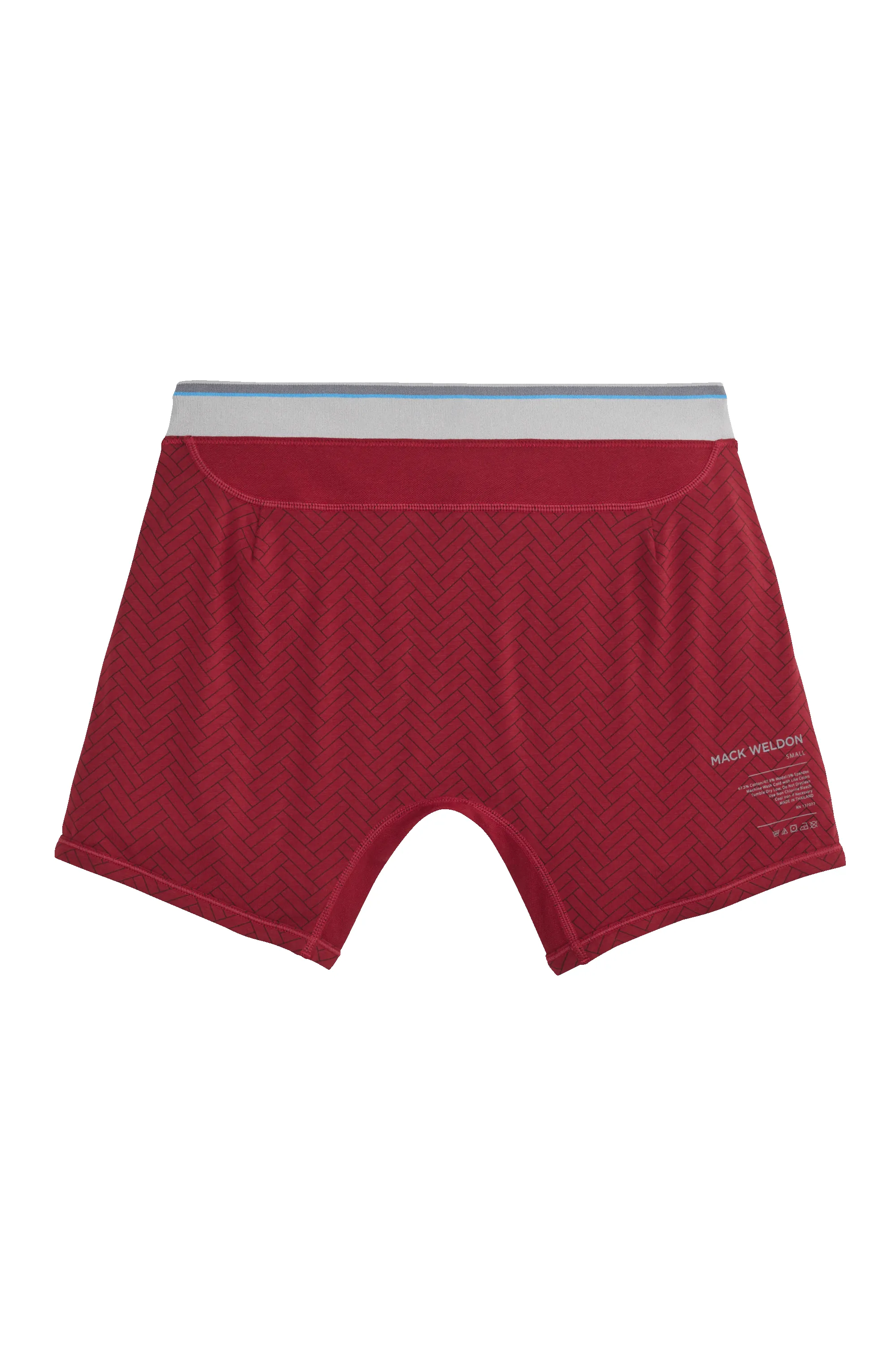 18-Hour Jersey Boxer Brief Crimson Parquet sold by Mack Weldon product image thumbnail 2