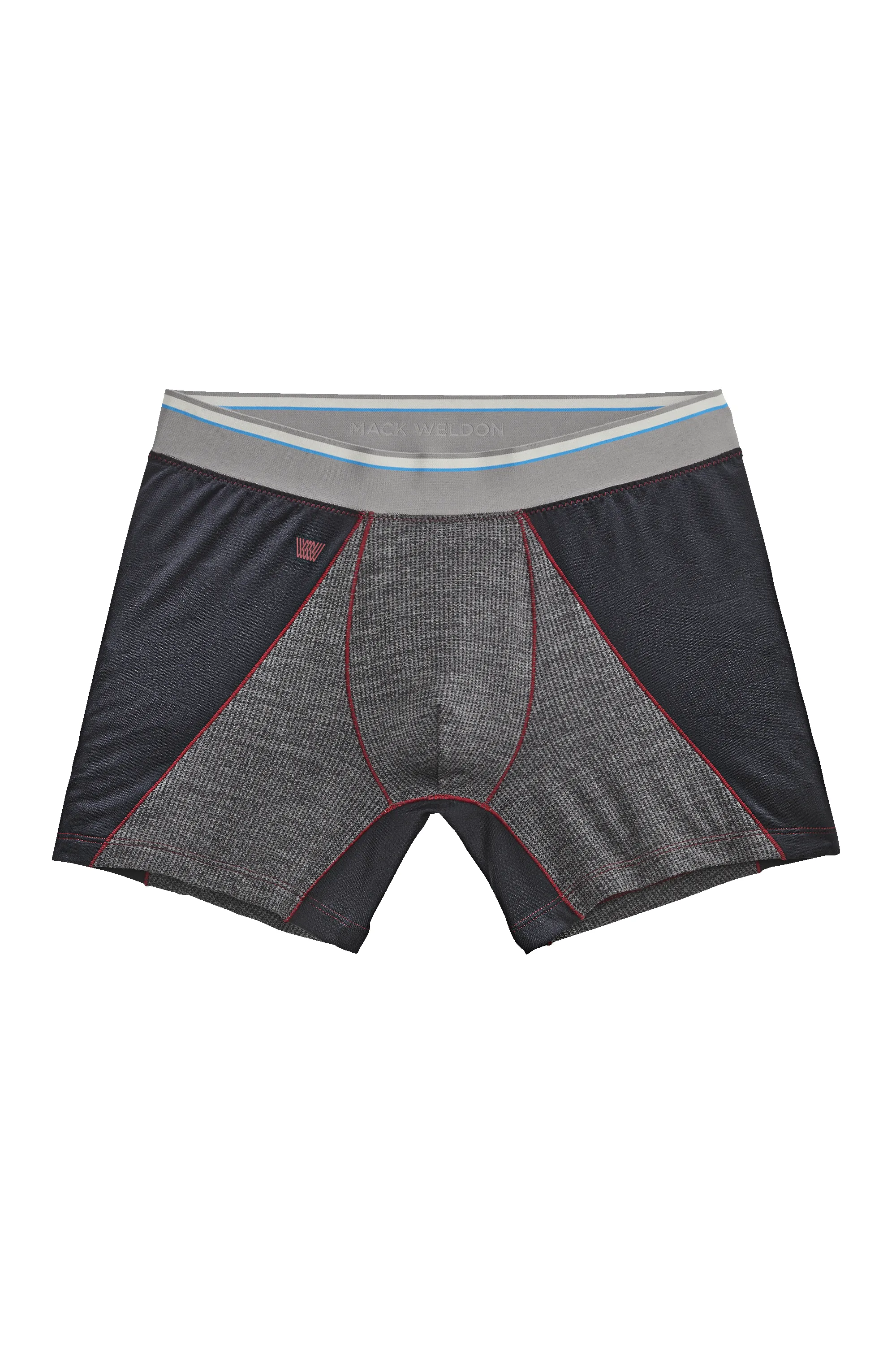AIRKNITˣ Boxer Brief True Black Herringboned sold by Mack Weldon