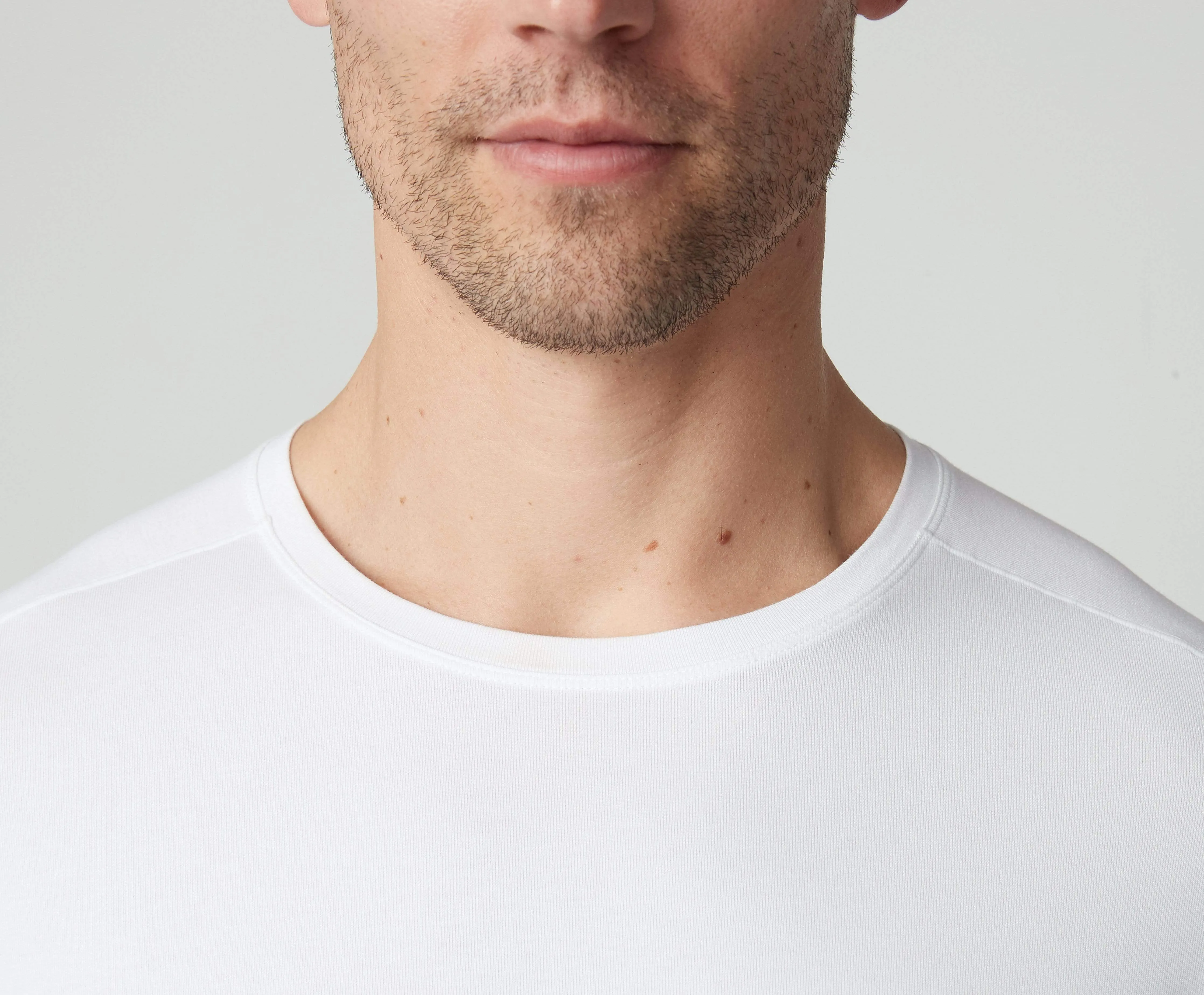 3-Pack 18-Hour Jersey Crew Neck Undershirt Bright White sold by Mack Weldon product image thumbnail 5