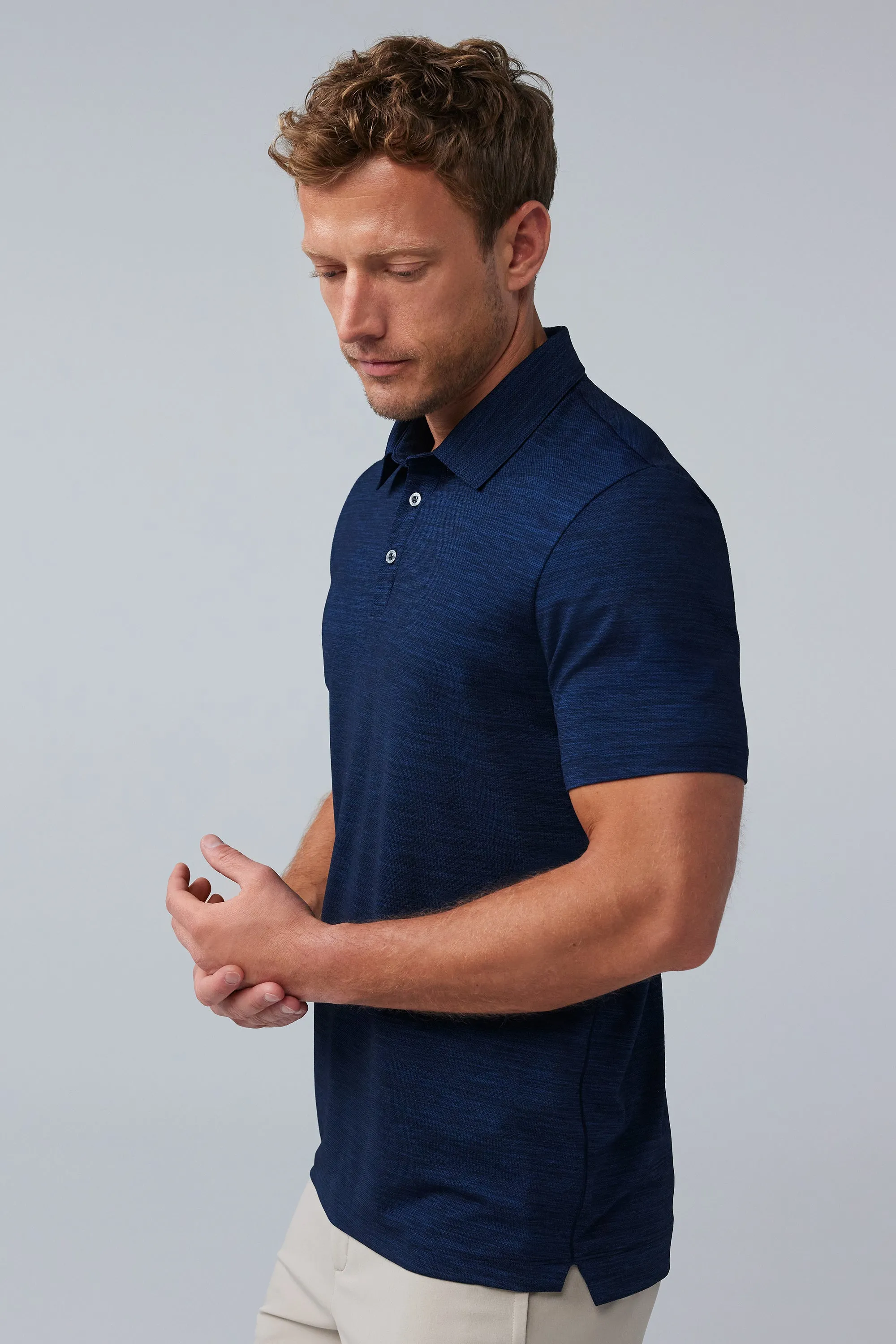 AIRKNITˣ Polo Total Eclipse Night Owl sold by Mack Weldon product image thumbnail 4