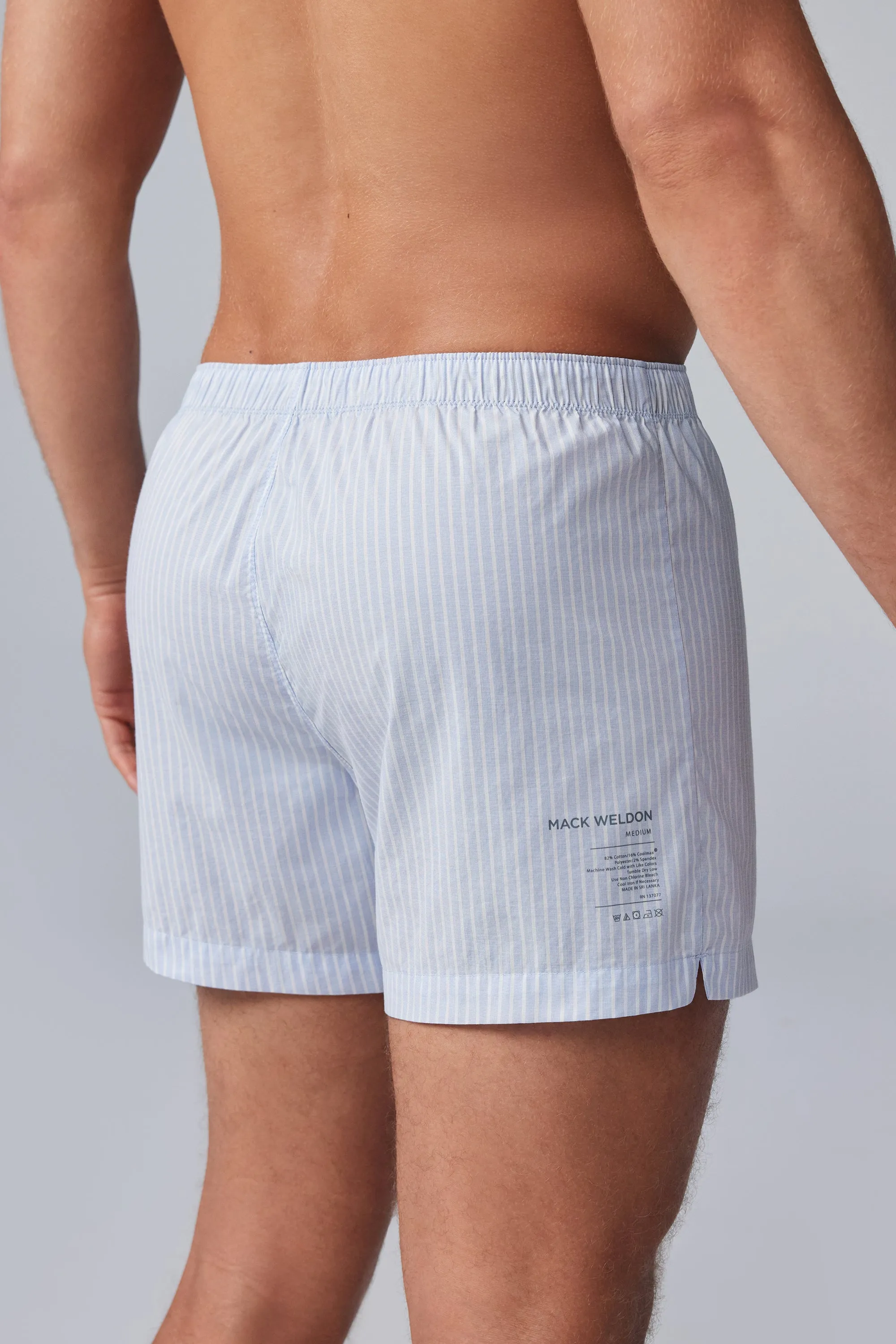 24/7 Woven Boxer Minted Bengal Stripe sold by Mack Weldon product image thumbnail 5