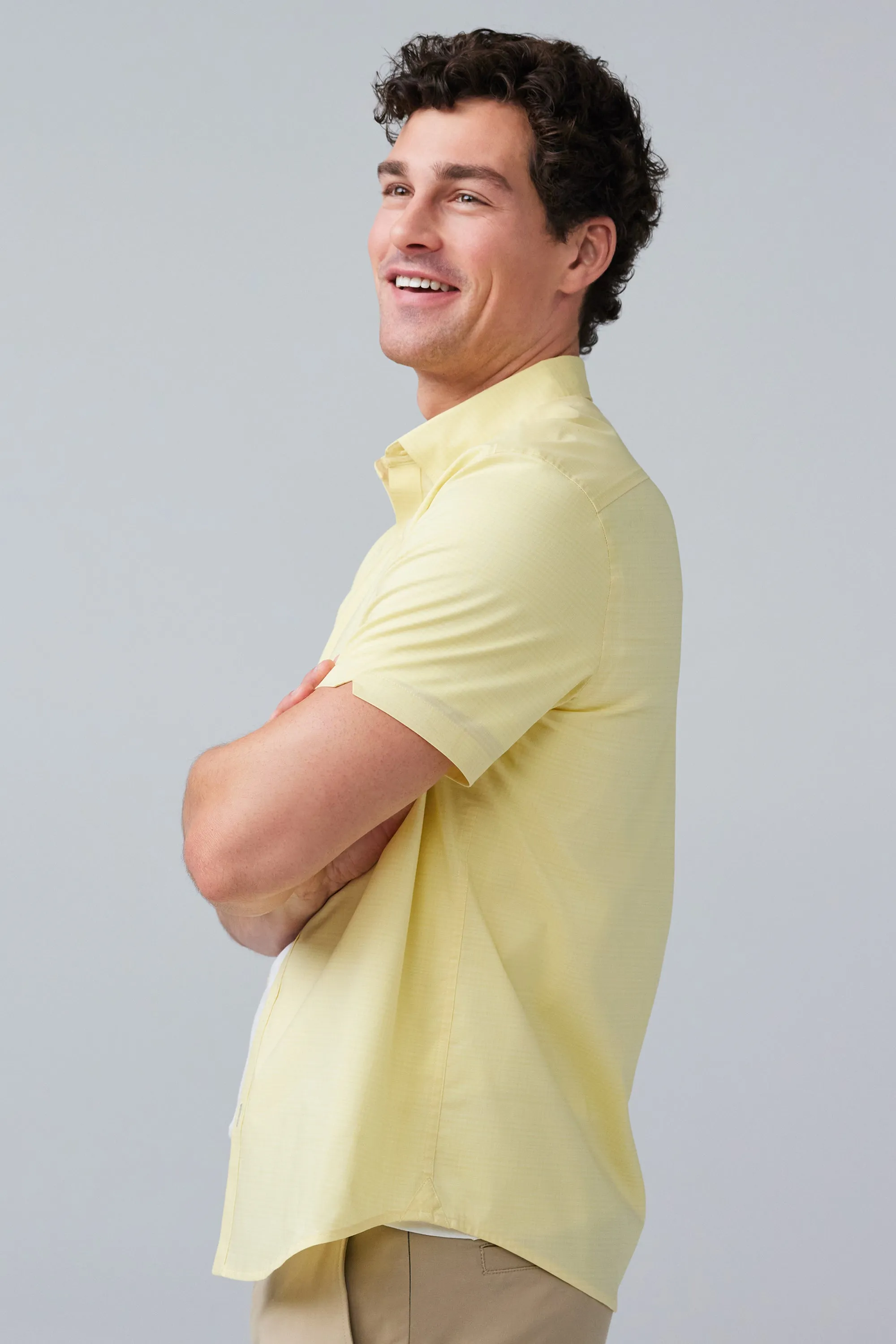 24/7 Poplin Short Sleeve Shirt Partly Sunny Glen Plaid sold by Mack Weldon product image thumbnail 4