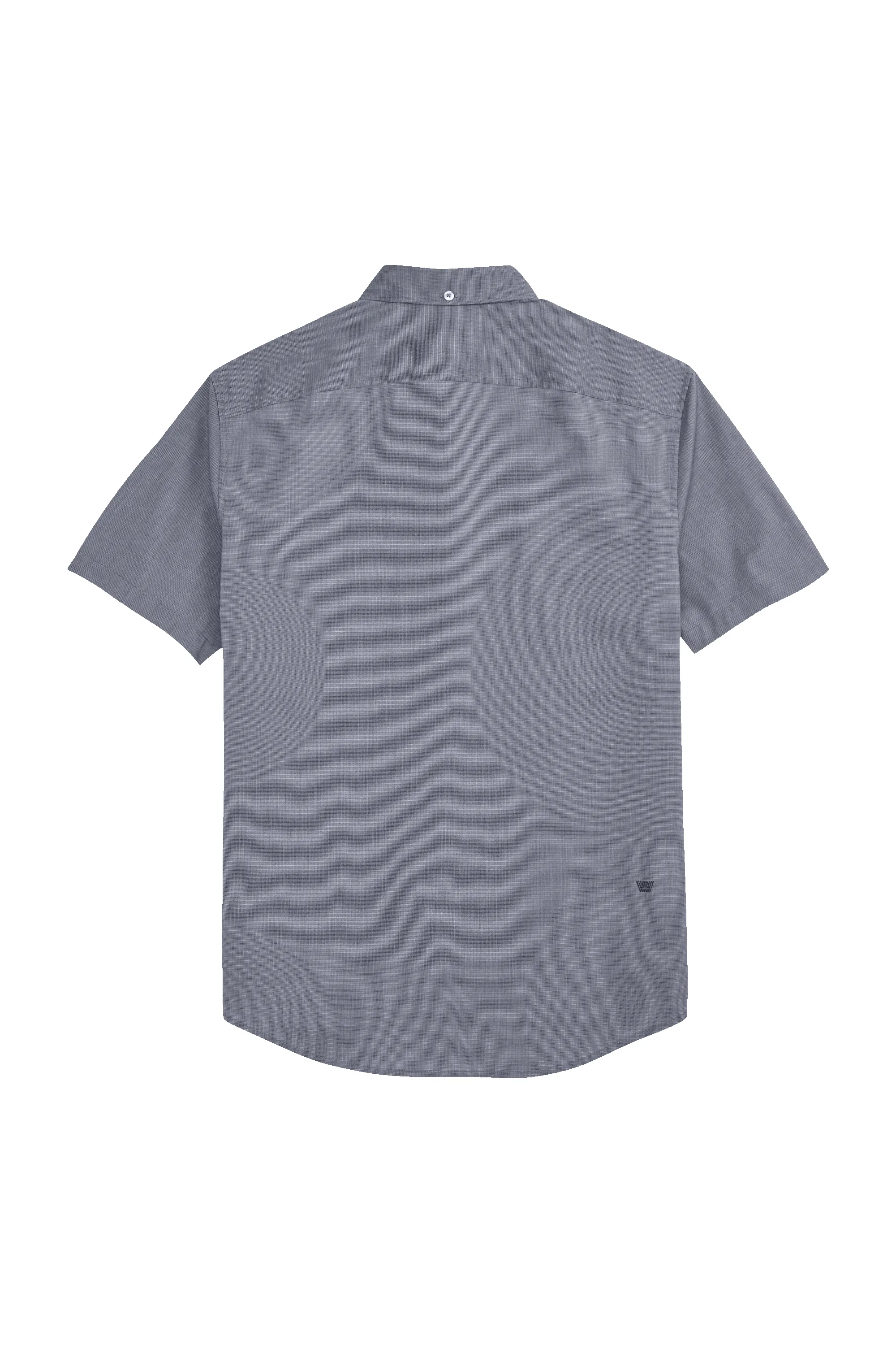 24/7 Poplin Short Sleeve Shirt True Navy Crosshatch sold by Mack Weldon product image thumbnail 2