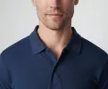 2-Pack SILVER Pique Polo Total Eclipse Chambray Oxford / Bright White Tipped sold by Mack Weldon