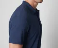 2-Pack SILVER Pique Polo Total Eclipse Chambray Oxford / Bright White Tipped sold by Mack Weldon