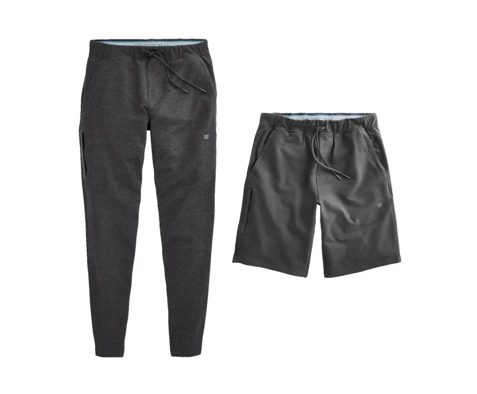 2-Pack ACE Bottoms Charcoal Heather / Asphalt sold by Mack Weldon