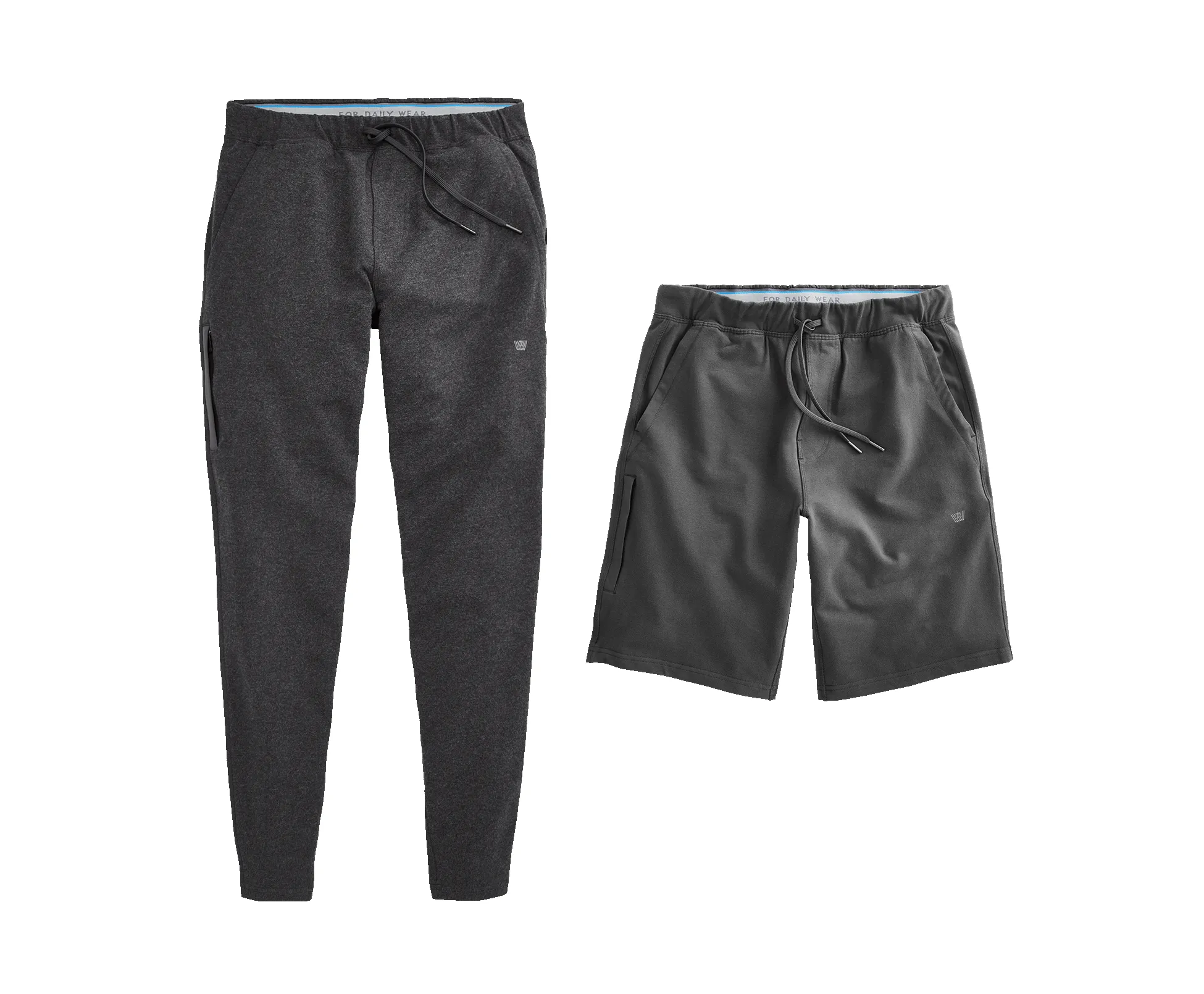 2-Pack ACE Bottoms Charcoal Heather / Asphalt sold by Mack Weldon