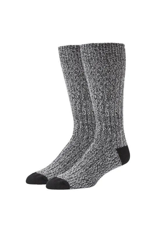 Tech Boot Sock Coal Marl sold by Mack Weldon