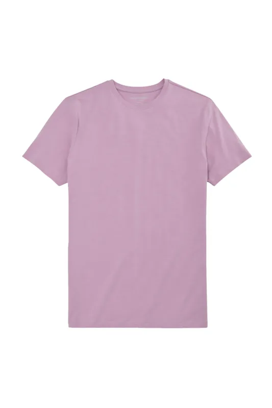 SILVER Crew Neck T-Shirt Purple Shade sold by Mack Weldon