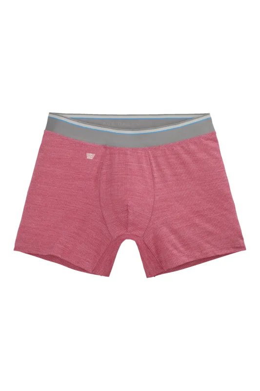 AIRKNITˣ Boxer Brief Rum Punch Heather sold by Mack Weldon
