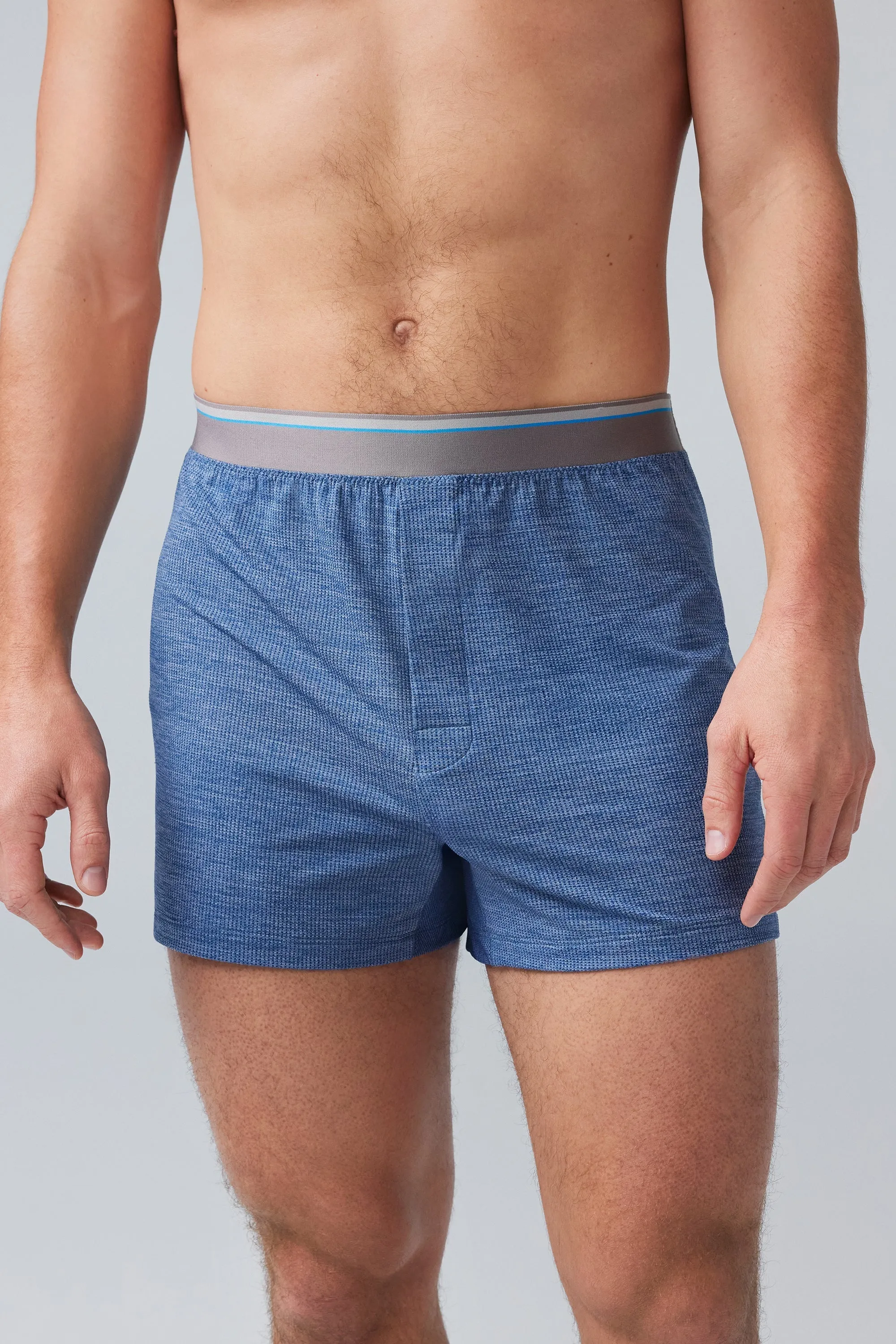 AIRKNITˣ Knit Boxer Charcoal Heather sold by Mack Weldon product image thumbnail 3