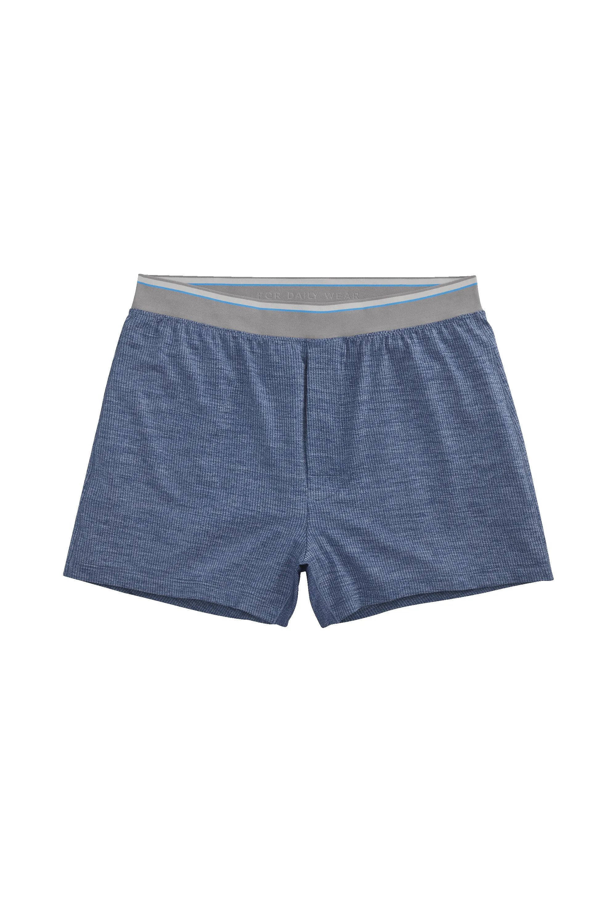 AIRKNITˣ Knit Boxer Indigo Heather sold by Mack Weldon