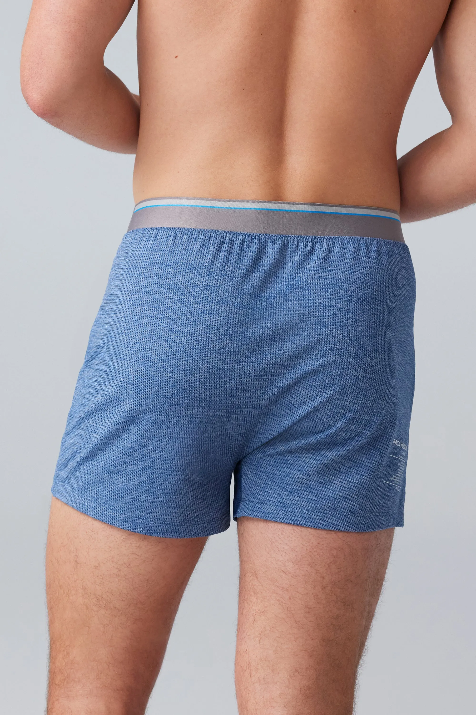 AIRKNITˣ Knit Boxer Indigo Heather sold by Mack Weldon product image thumbnail 5